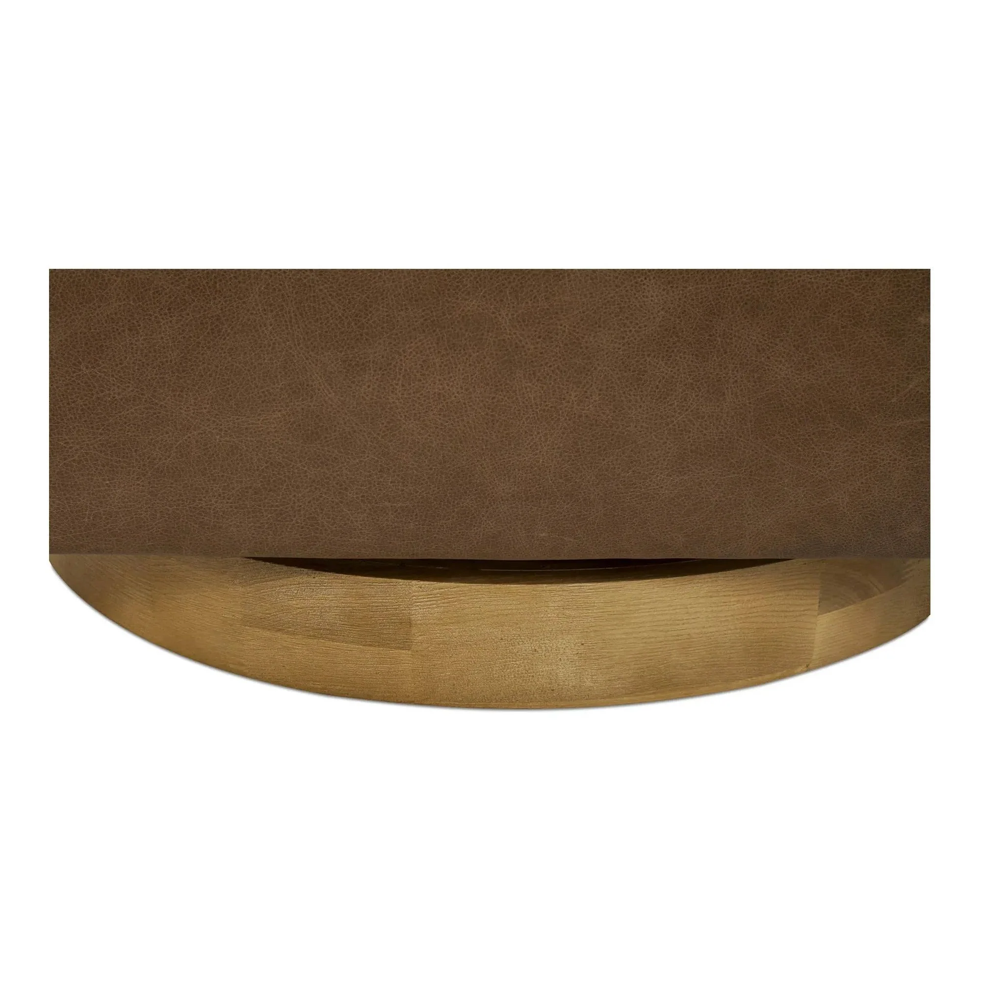 Moe's Home Collection Oscy Tan Leather Swivel Chair - Image 10
