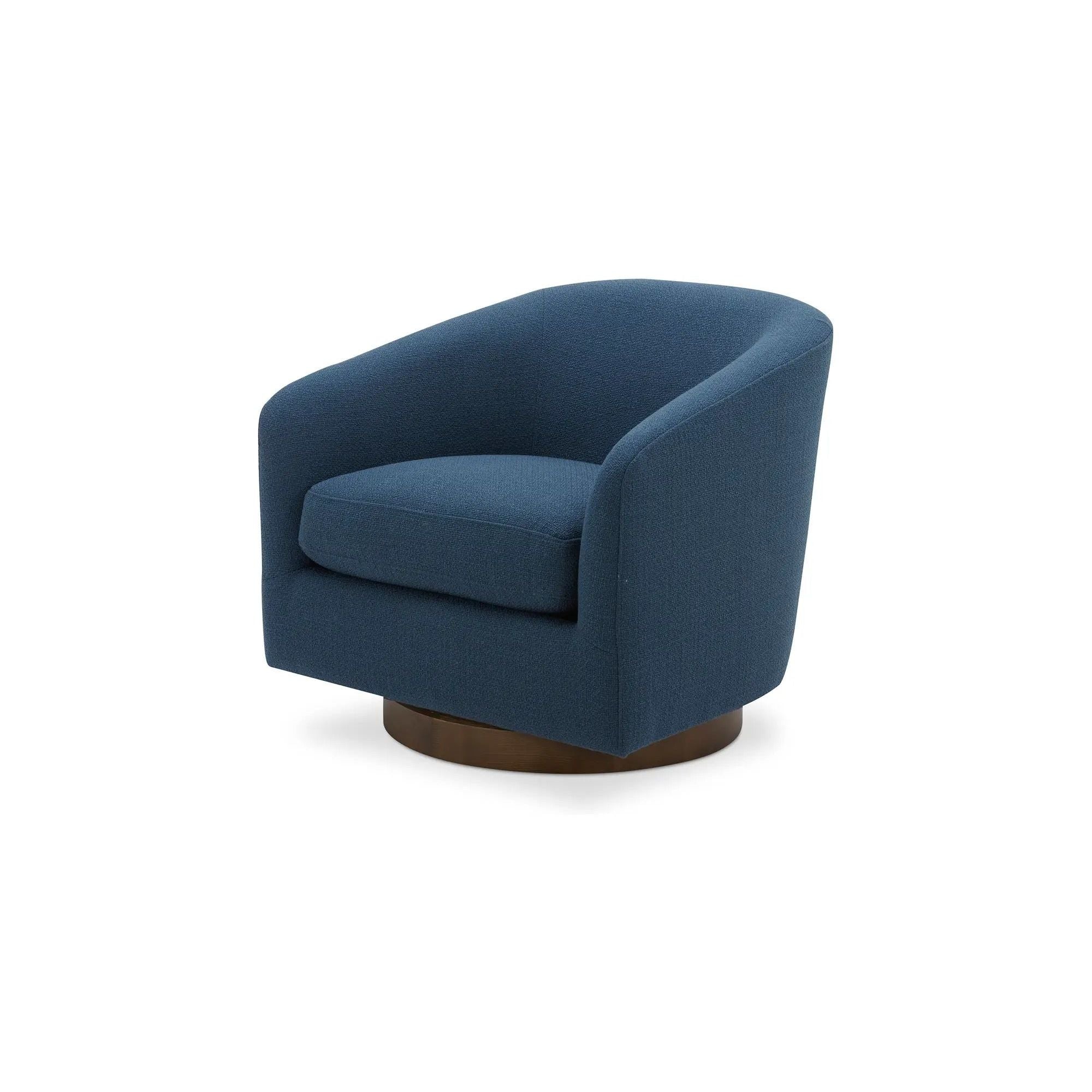 Moe's Home Collection Oscy Dark Atlantic Blue Swivel Chair - Image 10