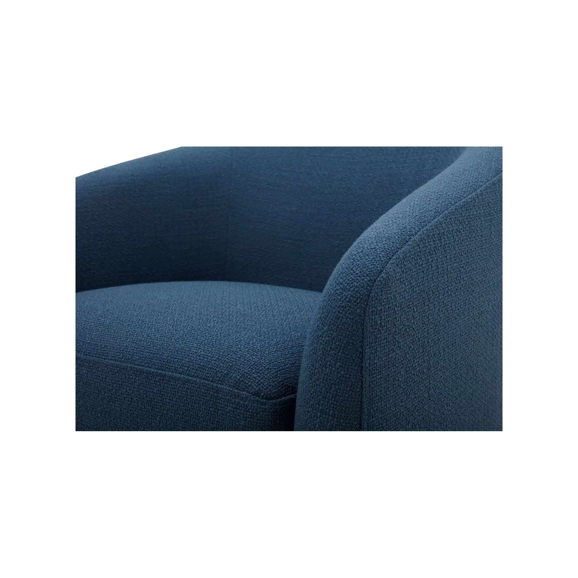 Moe's Home Collection Oscy Dark Atlantic Blue Swivel Chair - Image 11