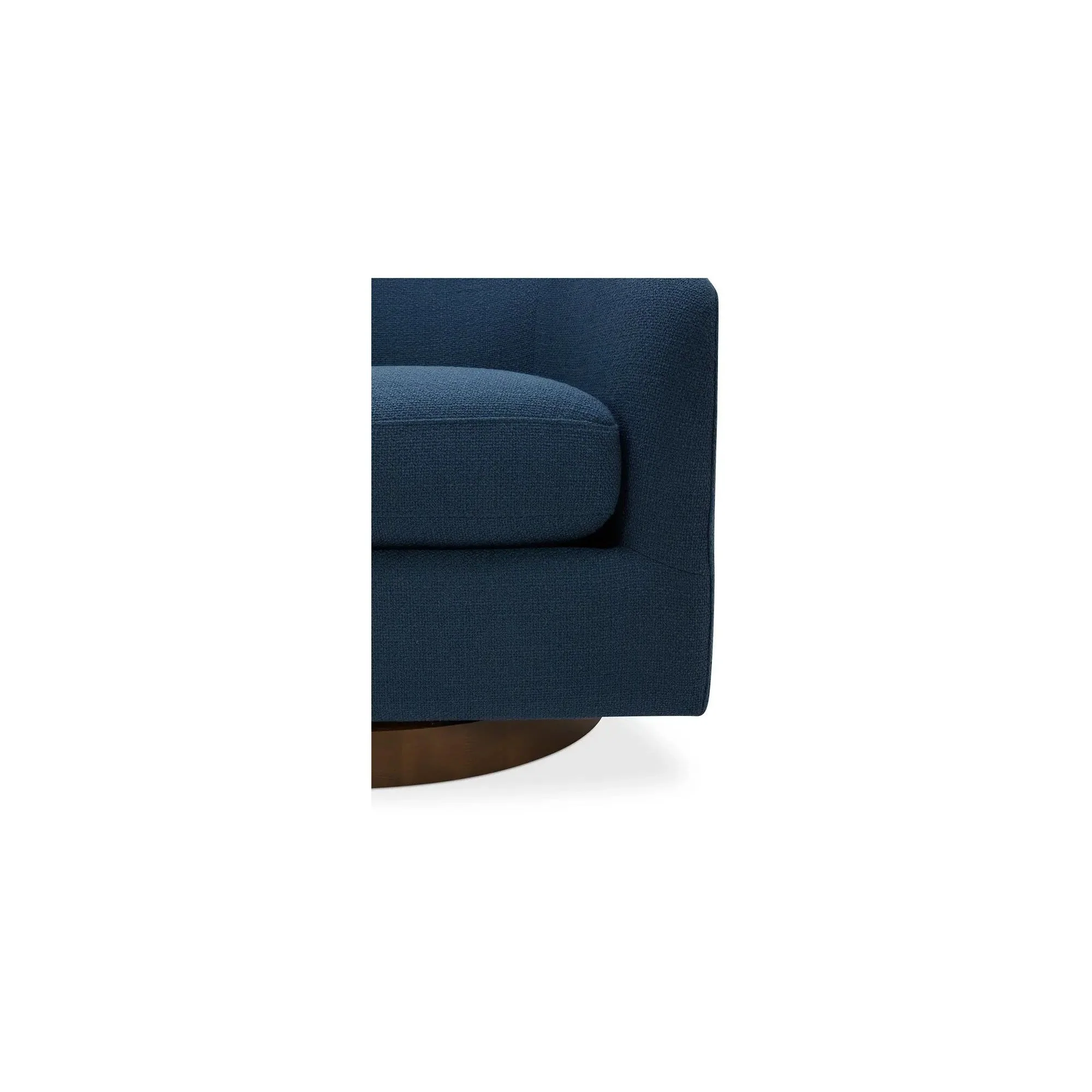 Moe's Home Collection Oscy Dark Atlantic Blue Swivel Chair - Image 4