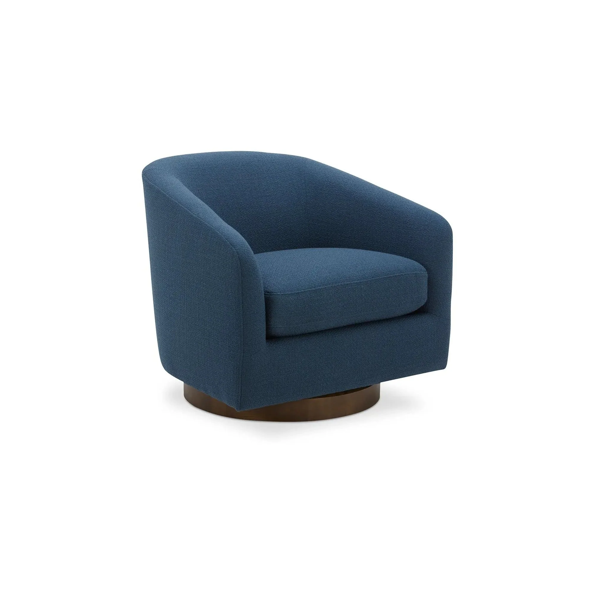 Moe's Home Collection Oscy Dark Atlantic Blue Swivel Chair - Image 7