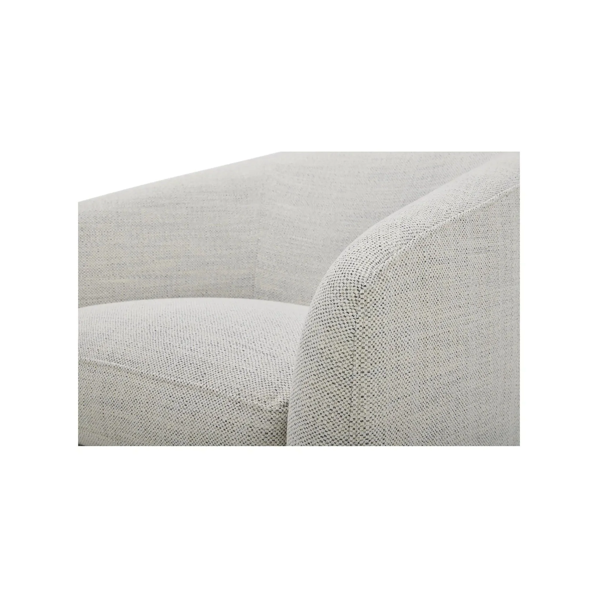 Moe's Home Collection Oscy White Swivel Chair - Image 11