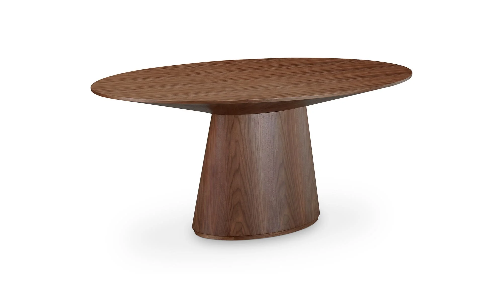 Moe's Home Otago Oval Dining Table Walnut Brown - Image 3
