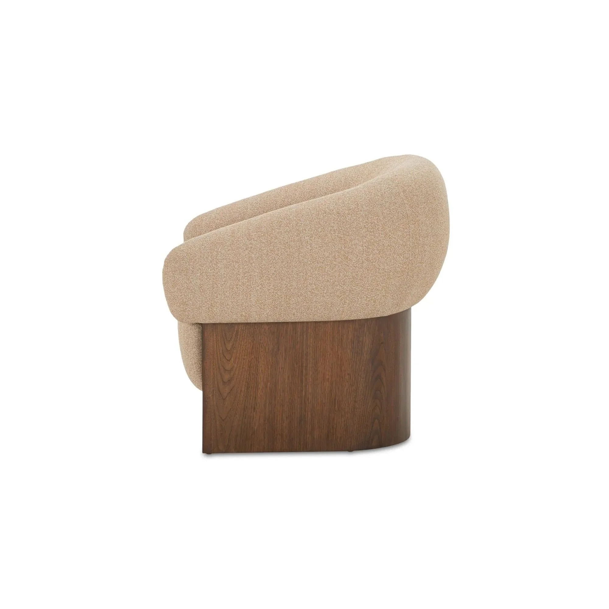 Moe's Home Collection Otto Flecked Tan Boucle Accent Chair - Image 5