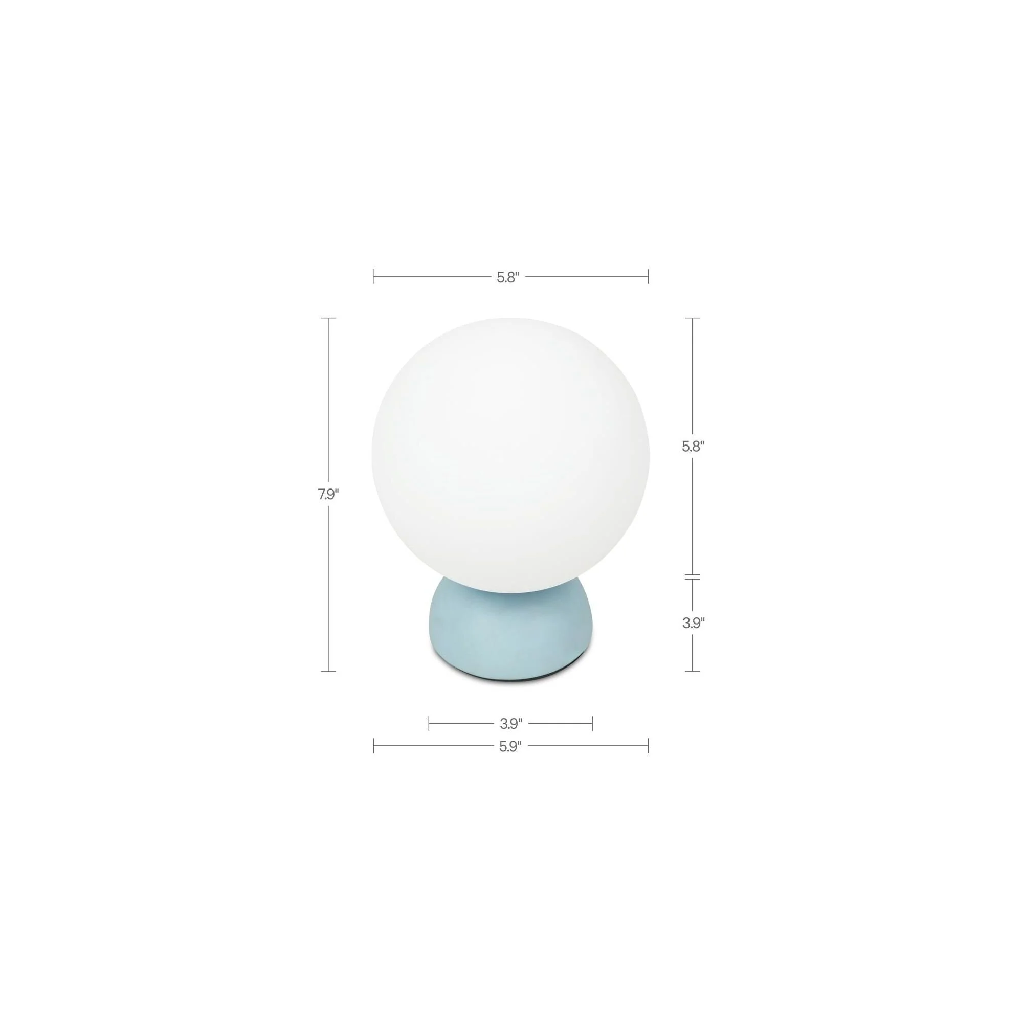 Moe's Home Ovi Table Lamp Light Blue - Image 8