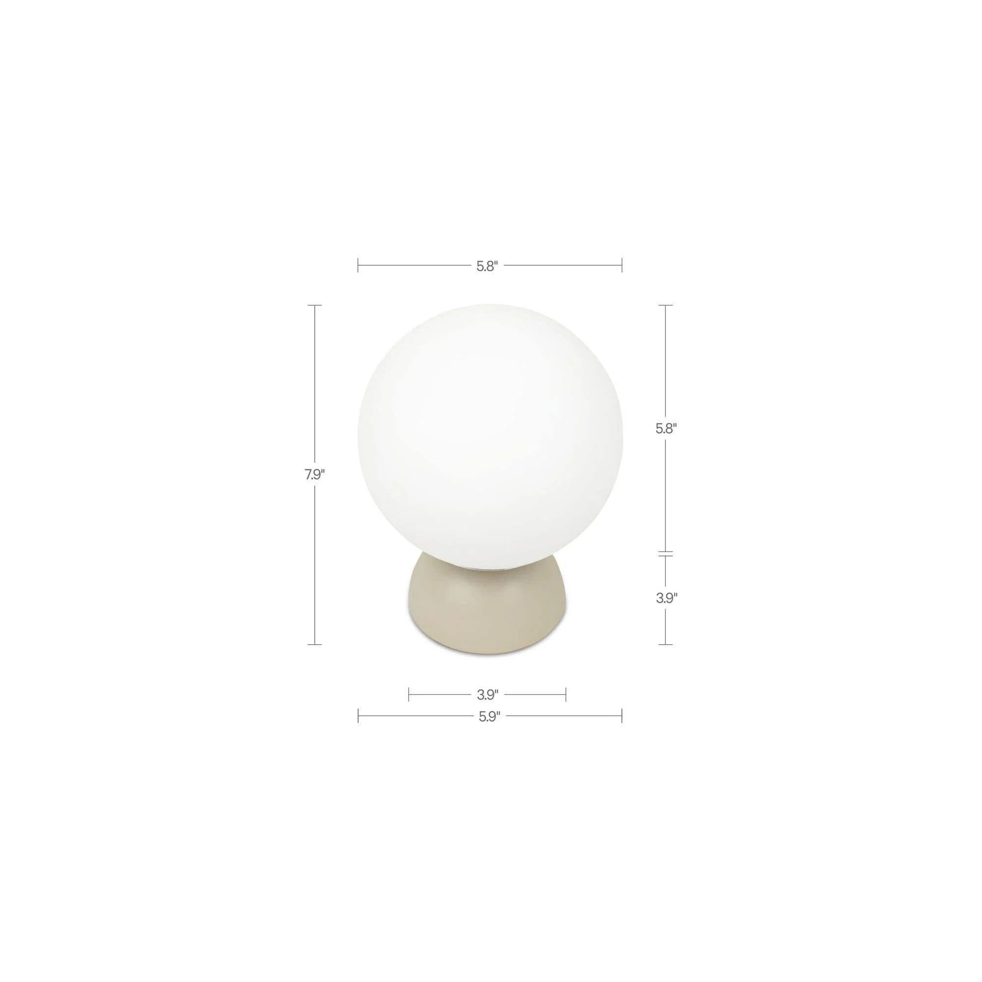 Moe's Home Ovi Table Lamp Soft Beige - Image 5