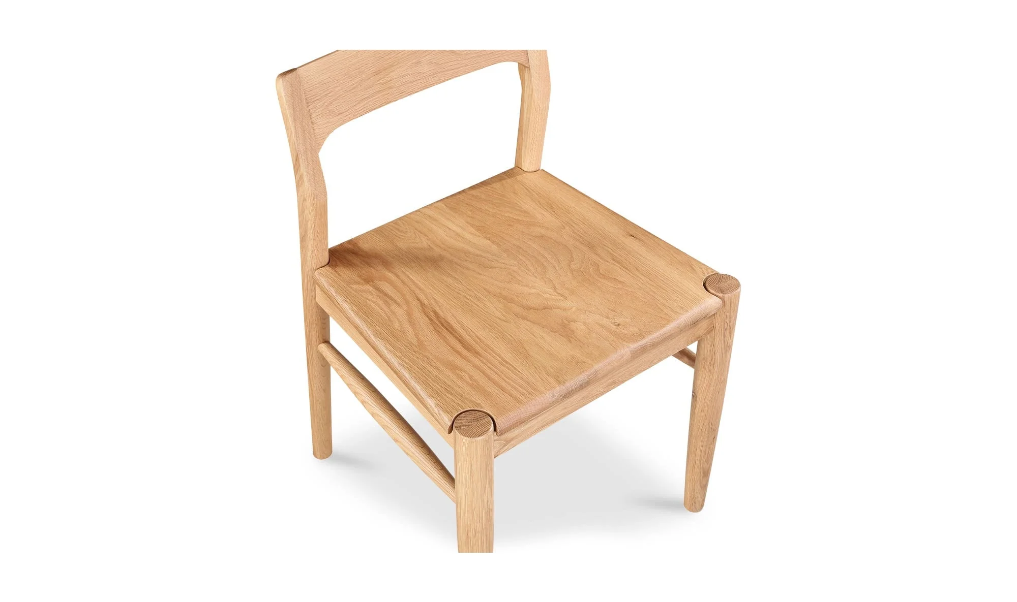 Moe's Home Owing Dining Chair Natural Oak - Set Of Two - Image 9