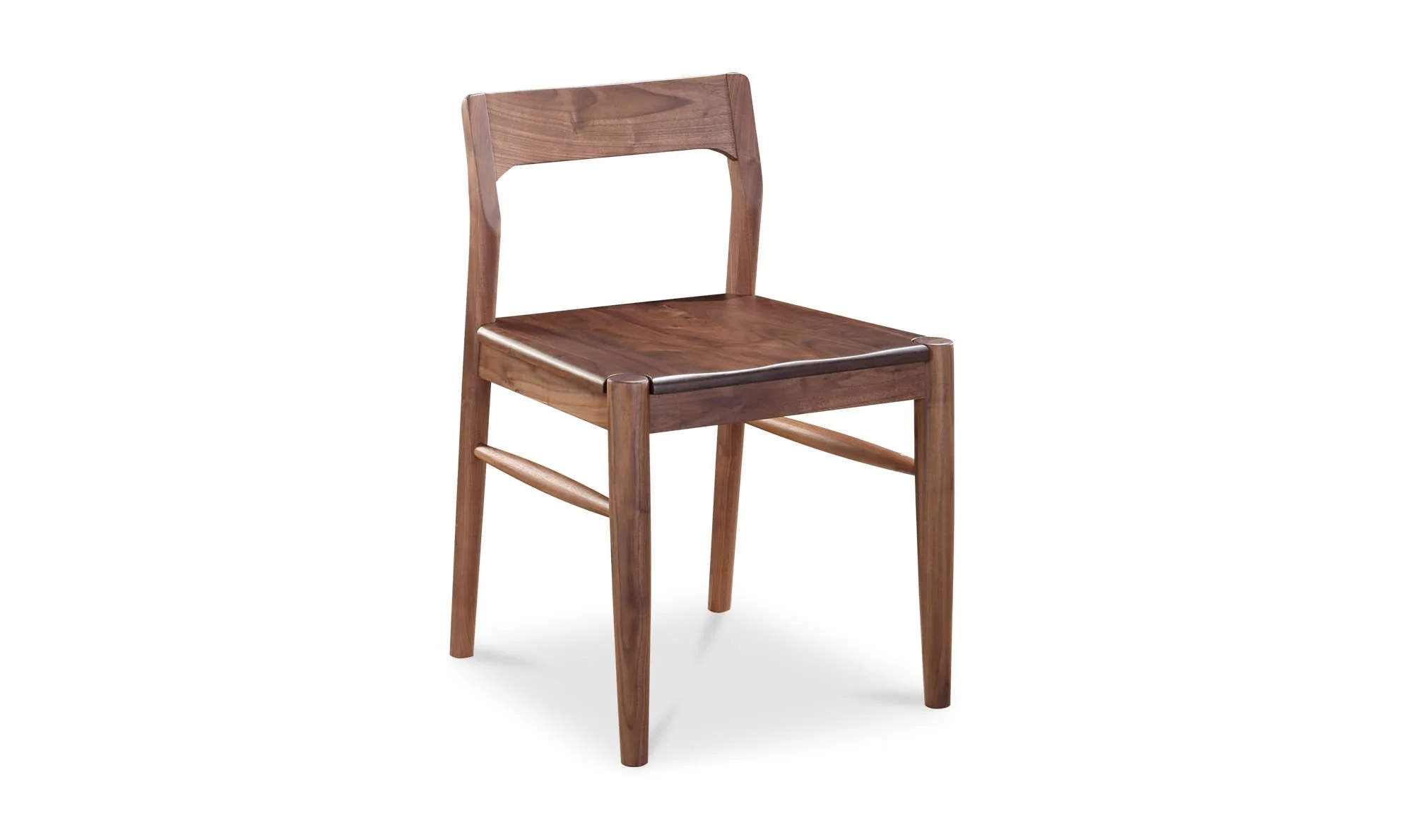 Moe's Home Owing Dining Chair Walnut Brown - Set Of Two - Image 3