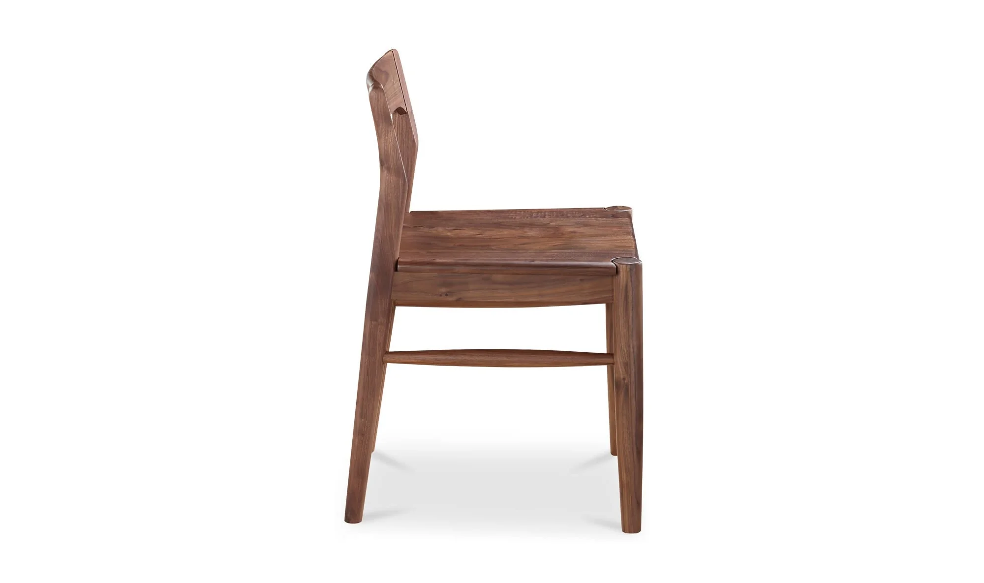 Moe's Home Owing Dining Chair Walnut Brown - Set Of Two - Image 4