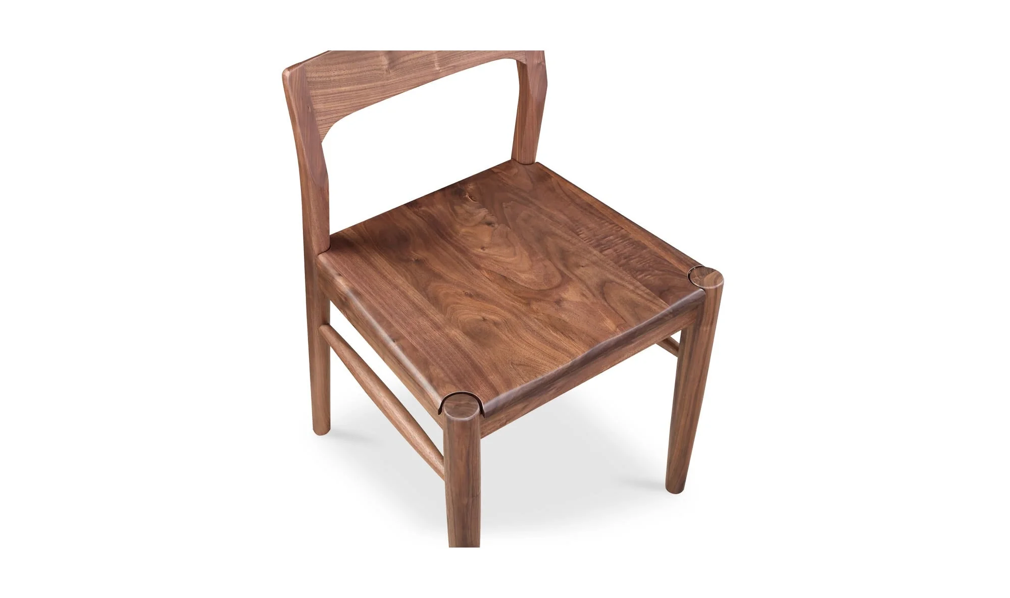 Moe's Home Owing Dining Chair Walnut Brown - Set Of Two - Image 6