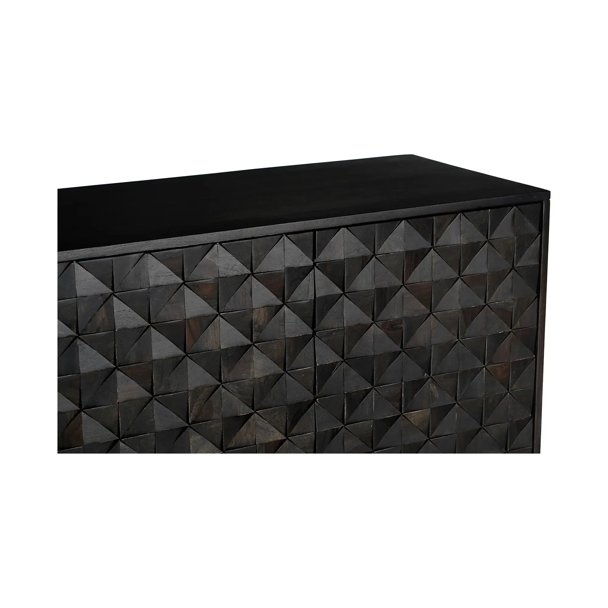 Moe's Home Collection Pablo 4 Door Black Sideboard Black - Image 8