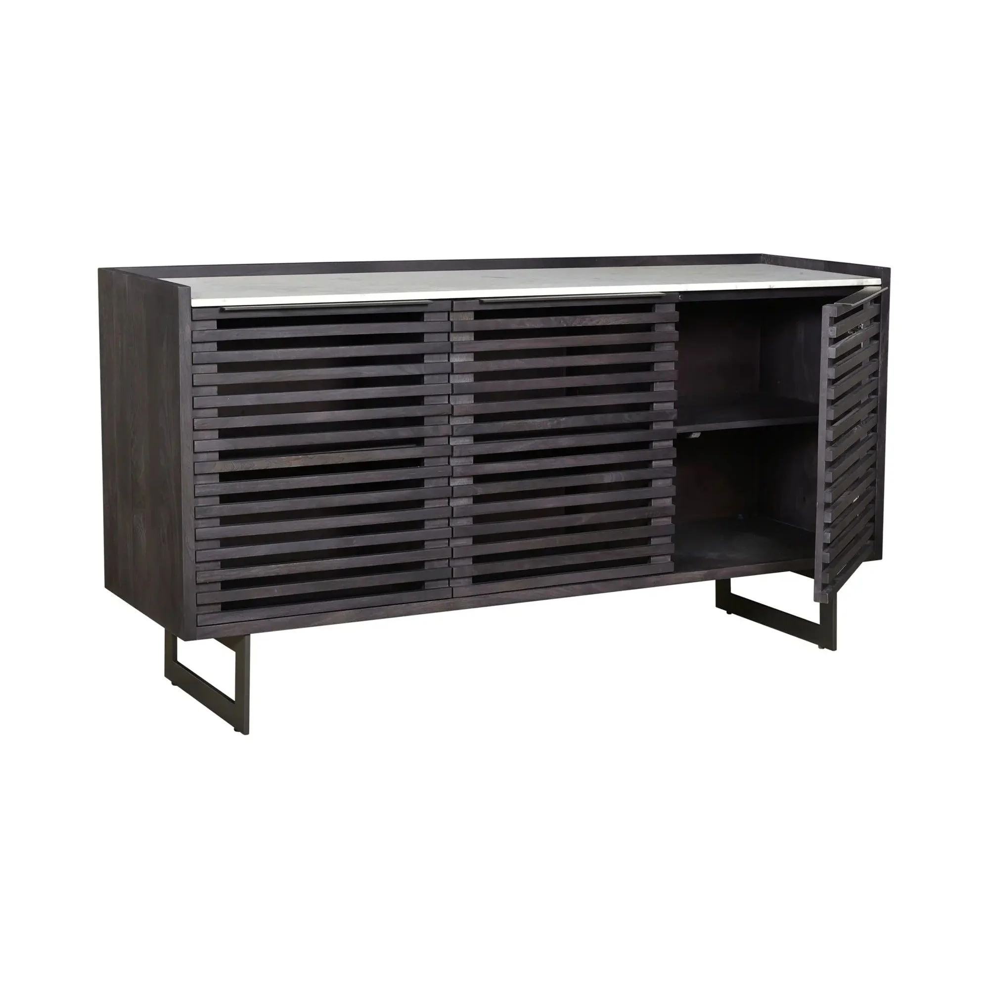 Moe's Home Collection Paloma Charcoal Grey Sideboard - Image 3