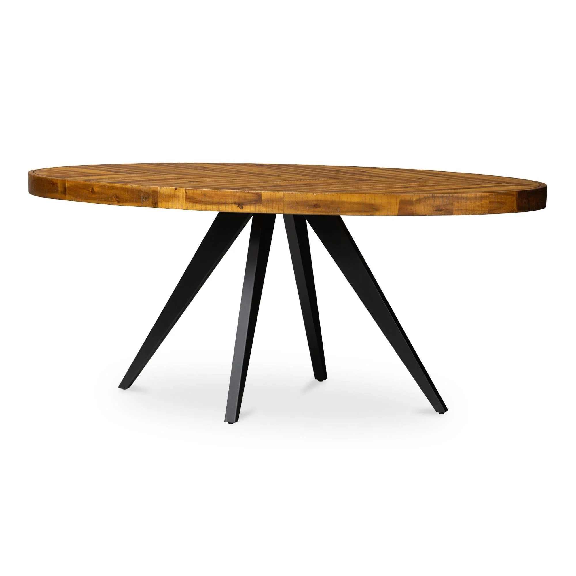 Moe's Home Parq Oval Dining Table Amber - Image 7