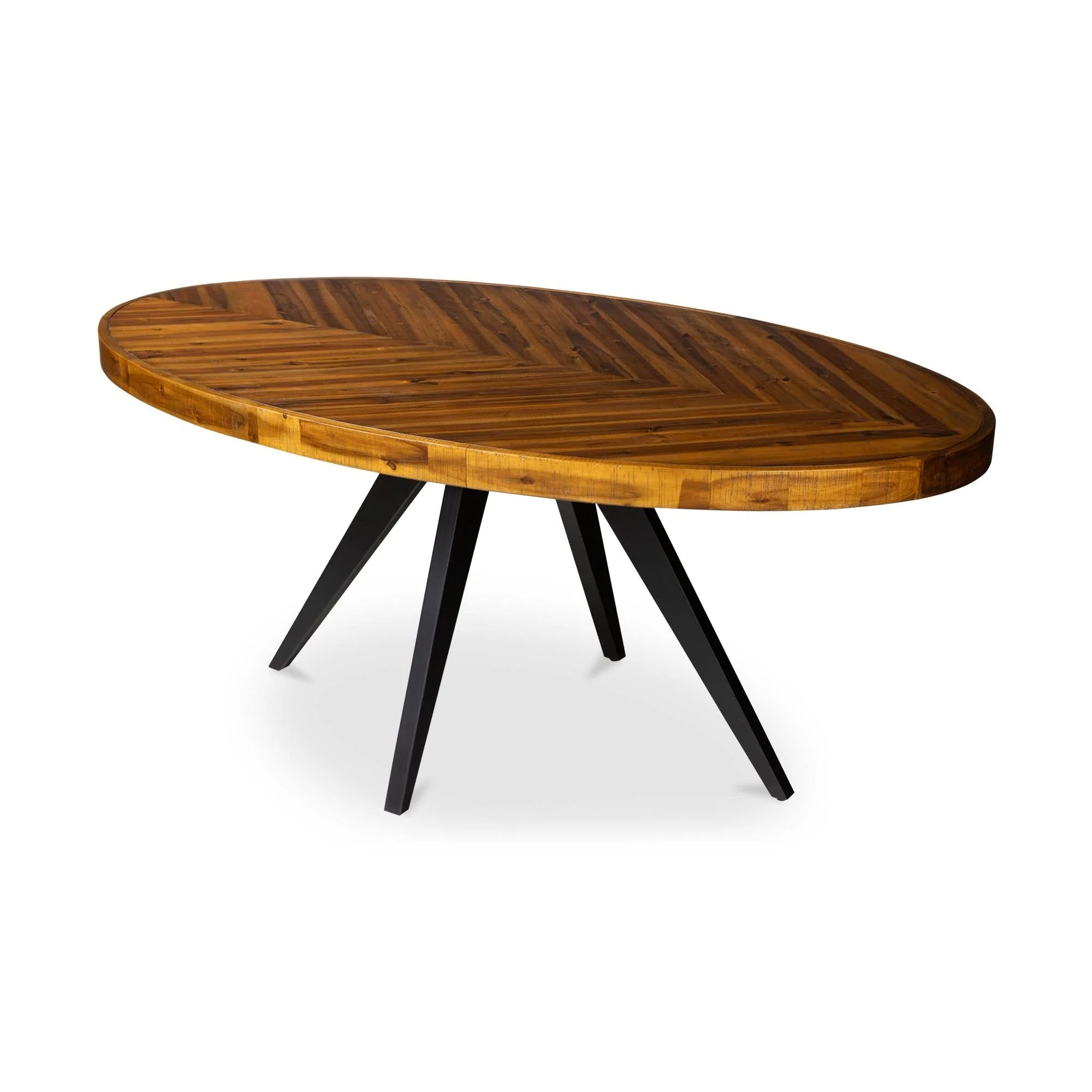 Moe's Home Parq Oval Dining Table Amber - Image 8