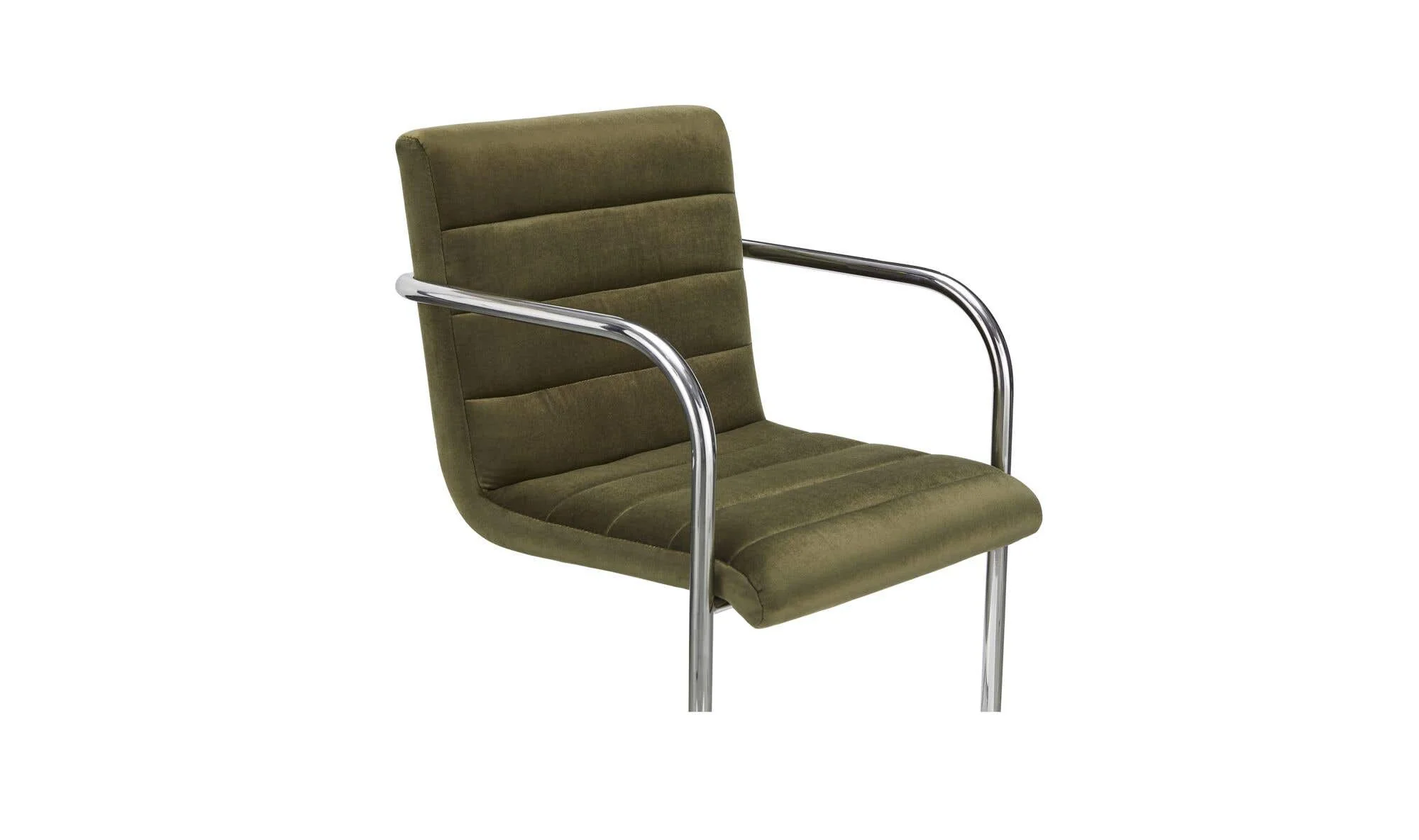 Moe's Home Pedro Dining Chair Green Mohair Set of Two - Image 10