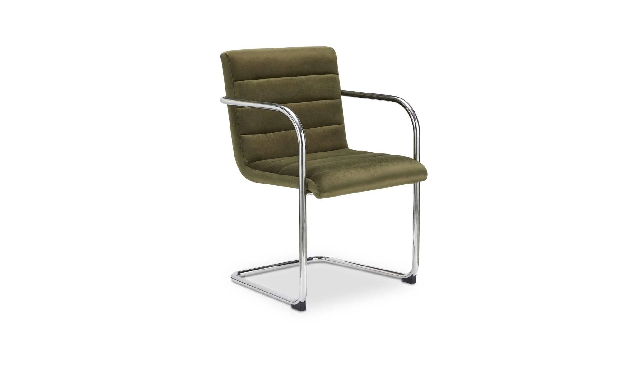Moe's Home Pedro Dining Chair Green Mohair Set of Two - Image 7