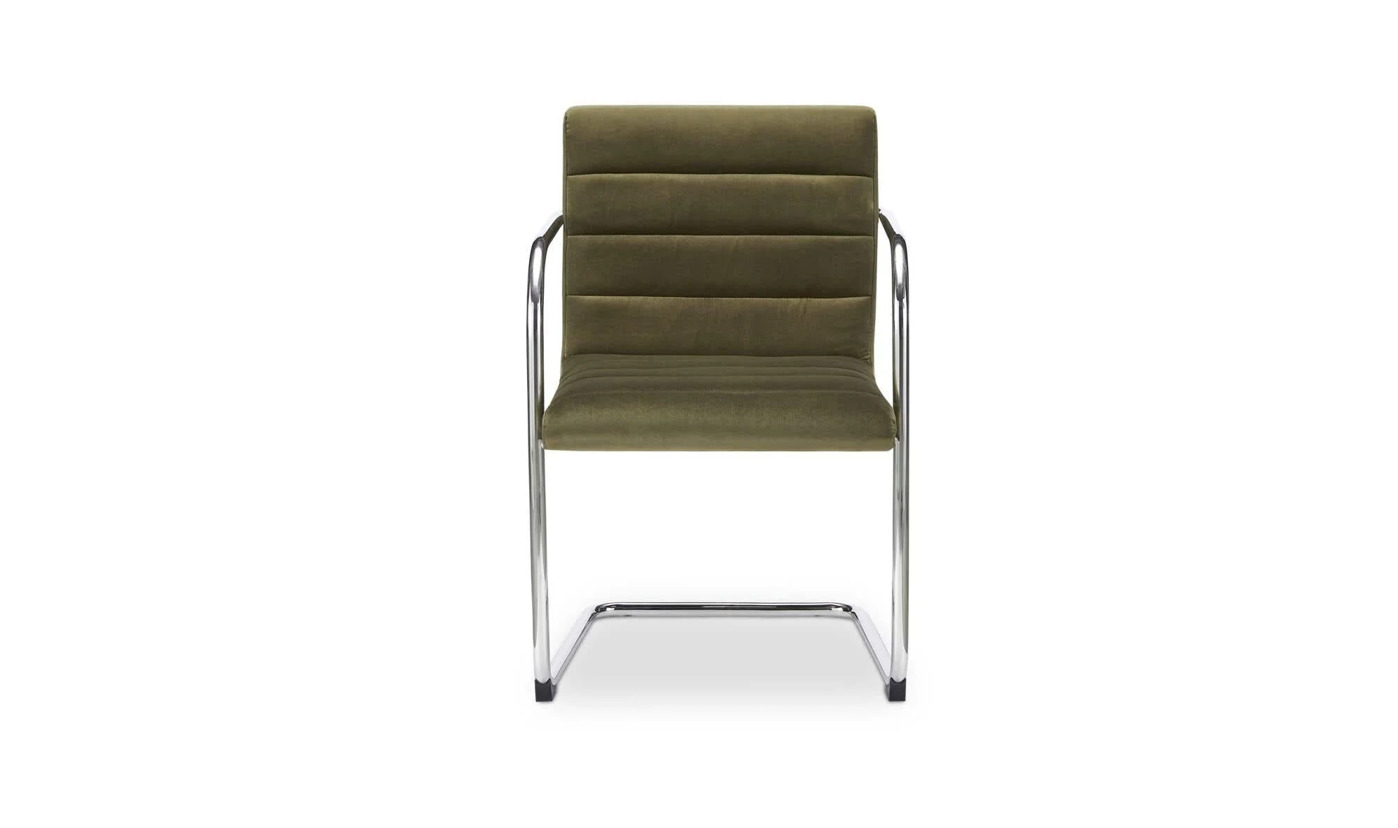 Moe's Home Pedro Dining Chair Green Mohair Set of Two - Image 8