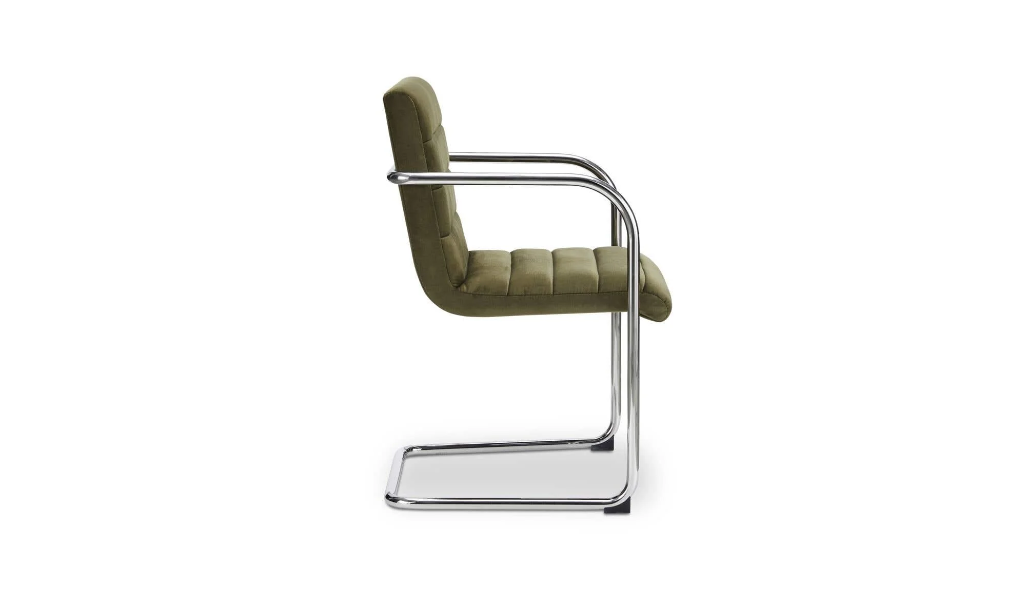 Moe's Home Pedro Dining Chair Green Mohair Set of Two - Image 9
