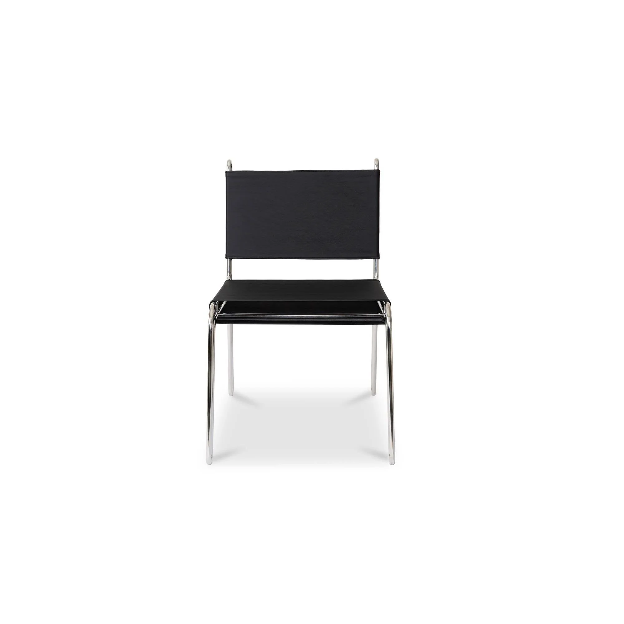 Moe's Home Collection Petra Black Leather Accent Chair