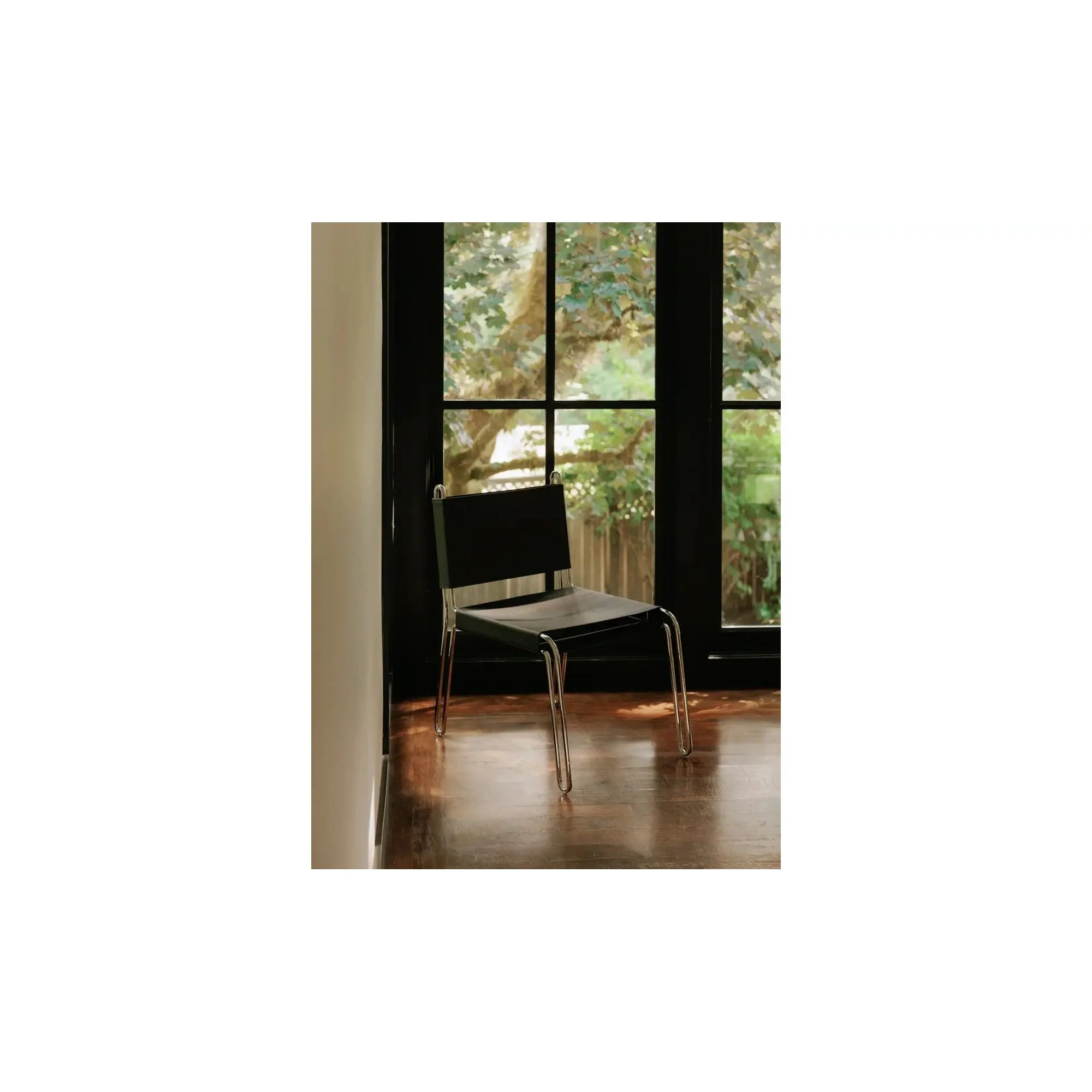 Moe's Home Collection Petra Black Leather Accent Chair - Image 2