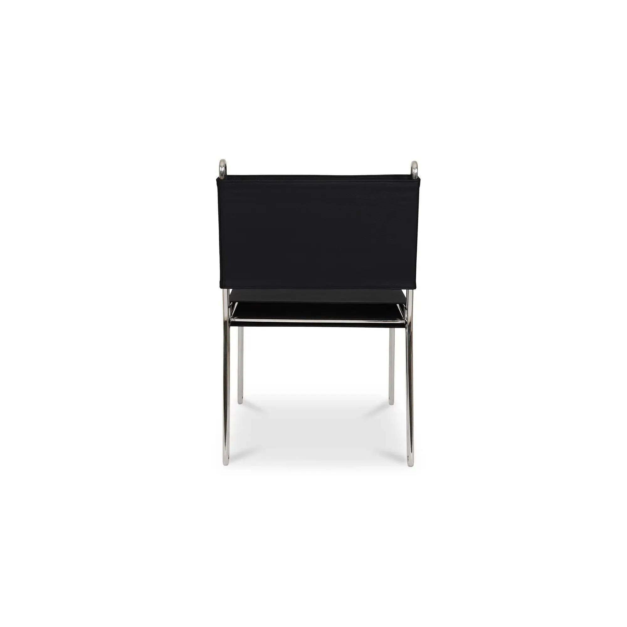 Moe's Home Collection Petra Black Leather Accent Chair - Image 3