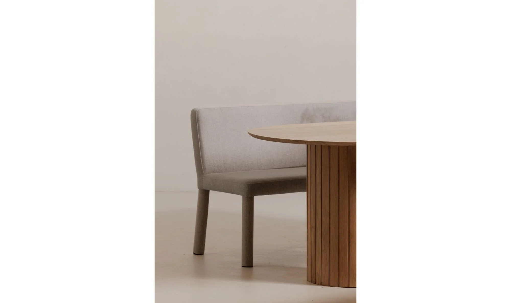 Moe's Home Place Dining Banquette Light Grey - Image 3