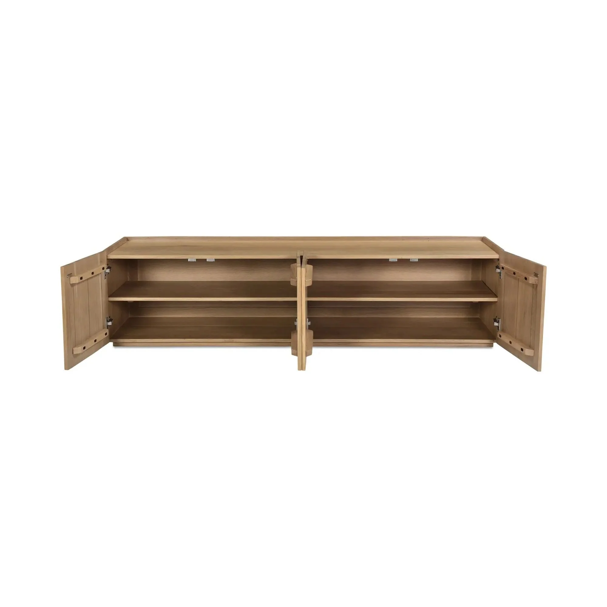 Moe's Home Collection Plank Media Natural Cabinet - Image 3