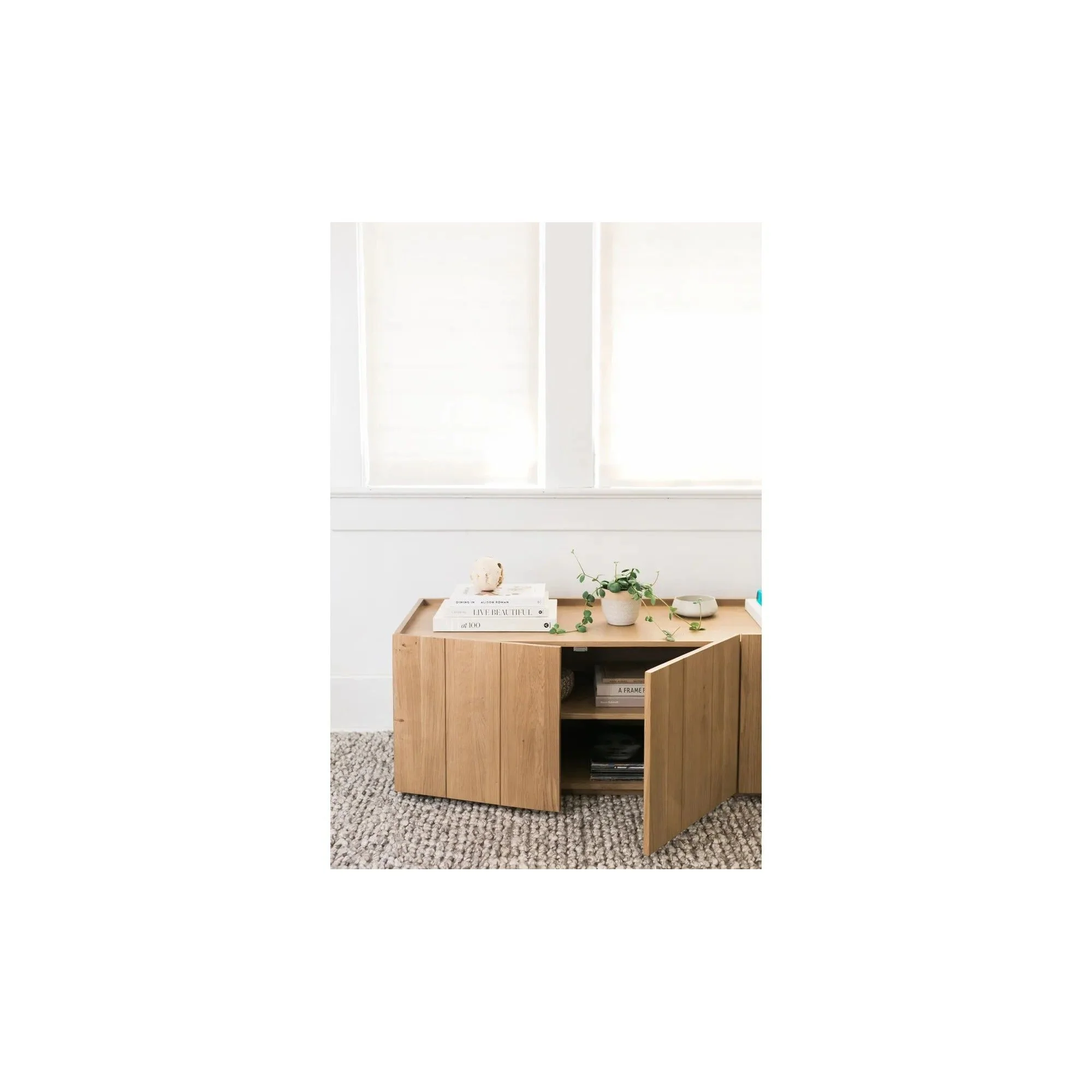 Moe's Home Collection Plank Media Natural Cabinet - Image 4