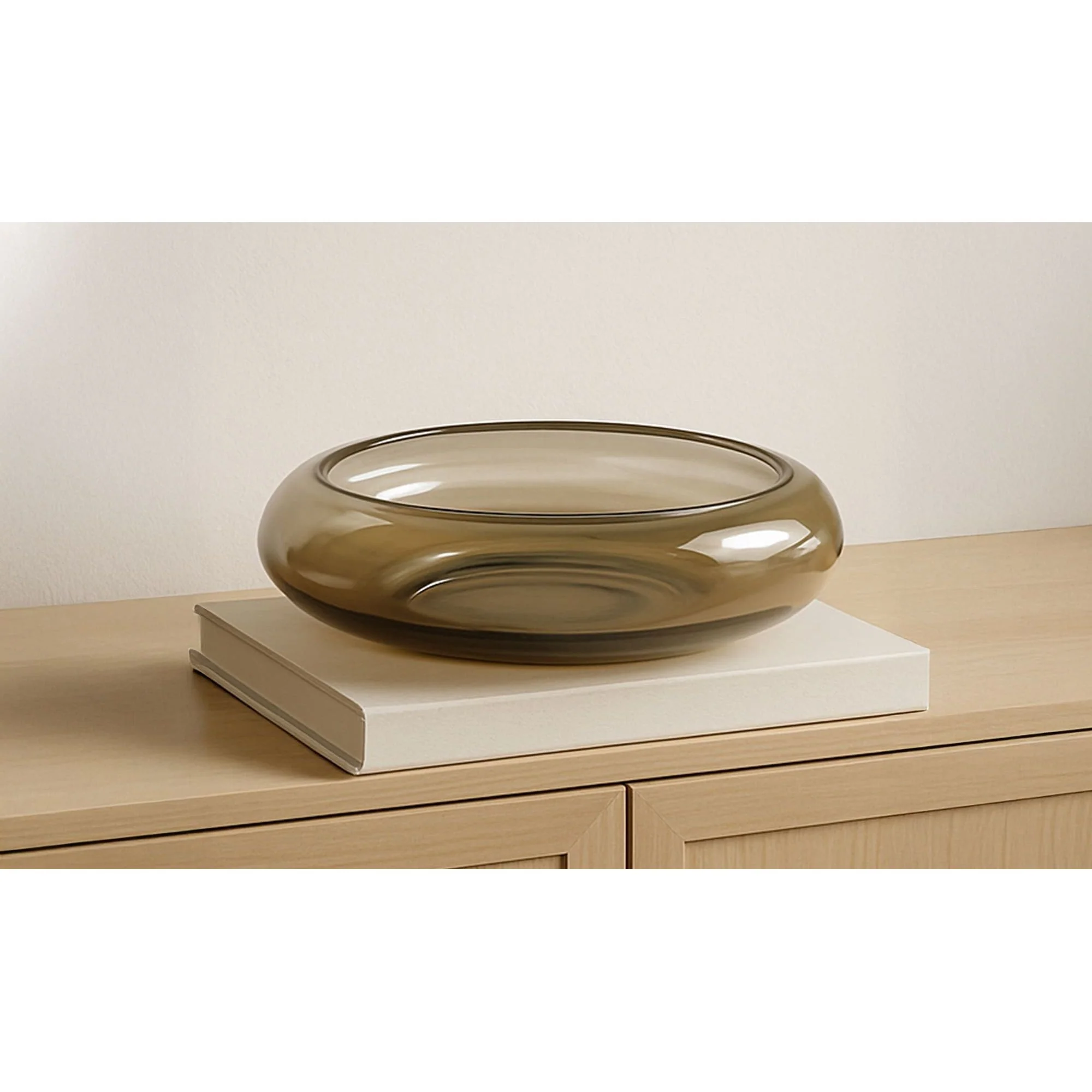 Moe's Home Polene Glass Bowl Small Smoky Brown - Image 2