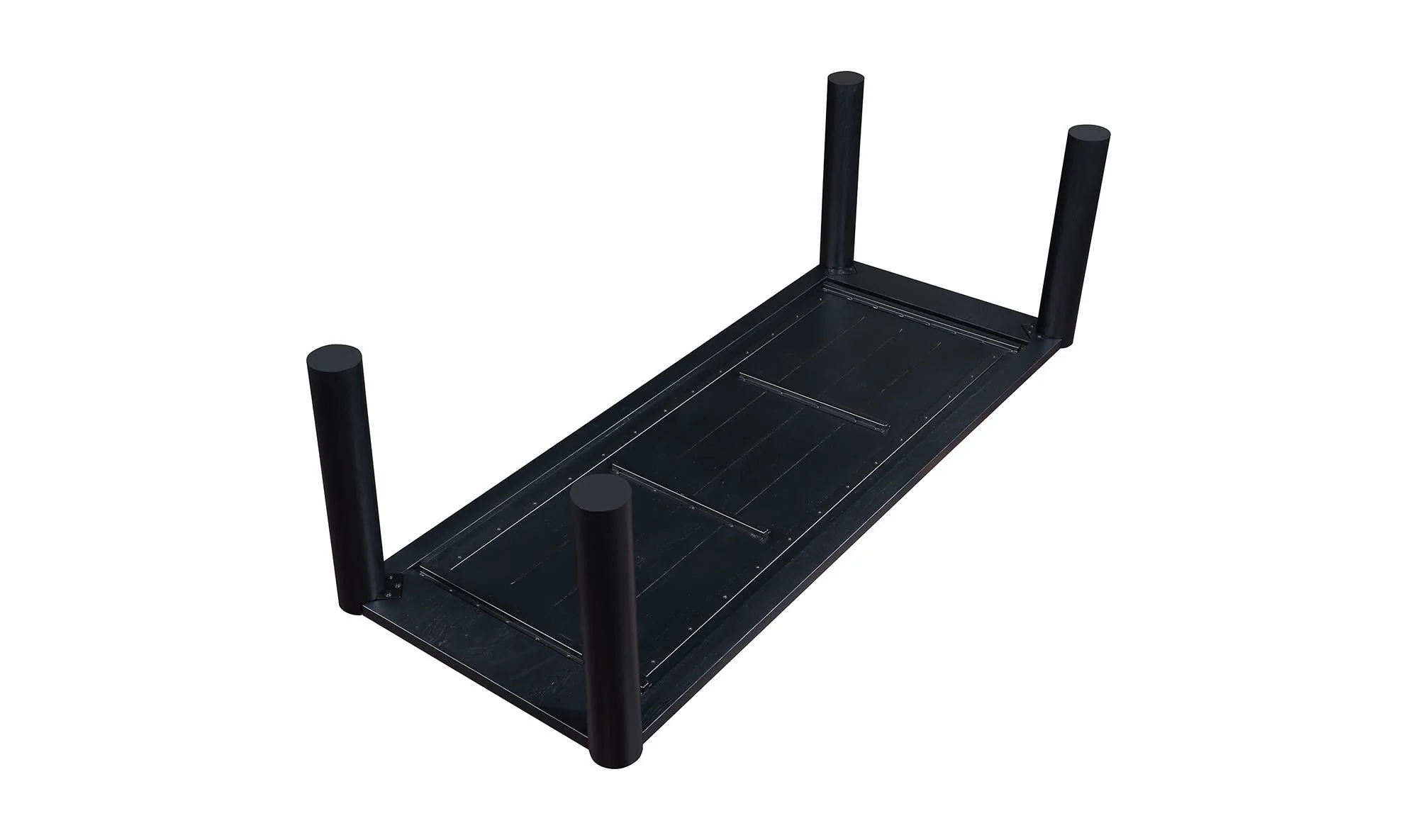 Moe's Home Post Large Dining Table Black - Image 9
