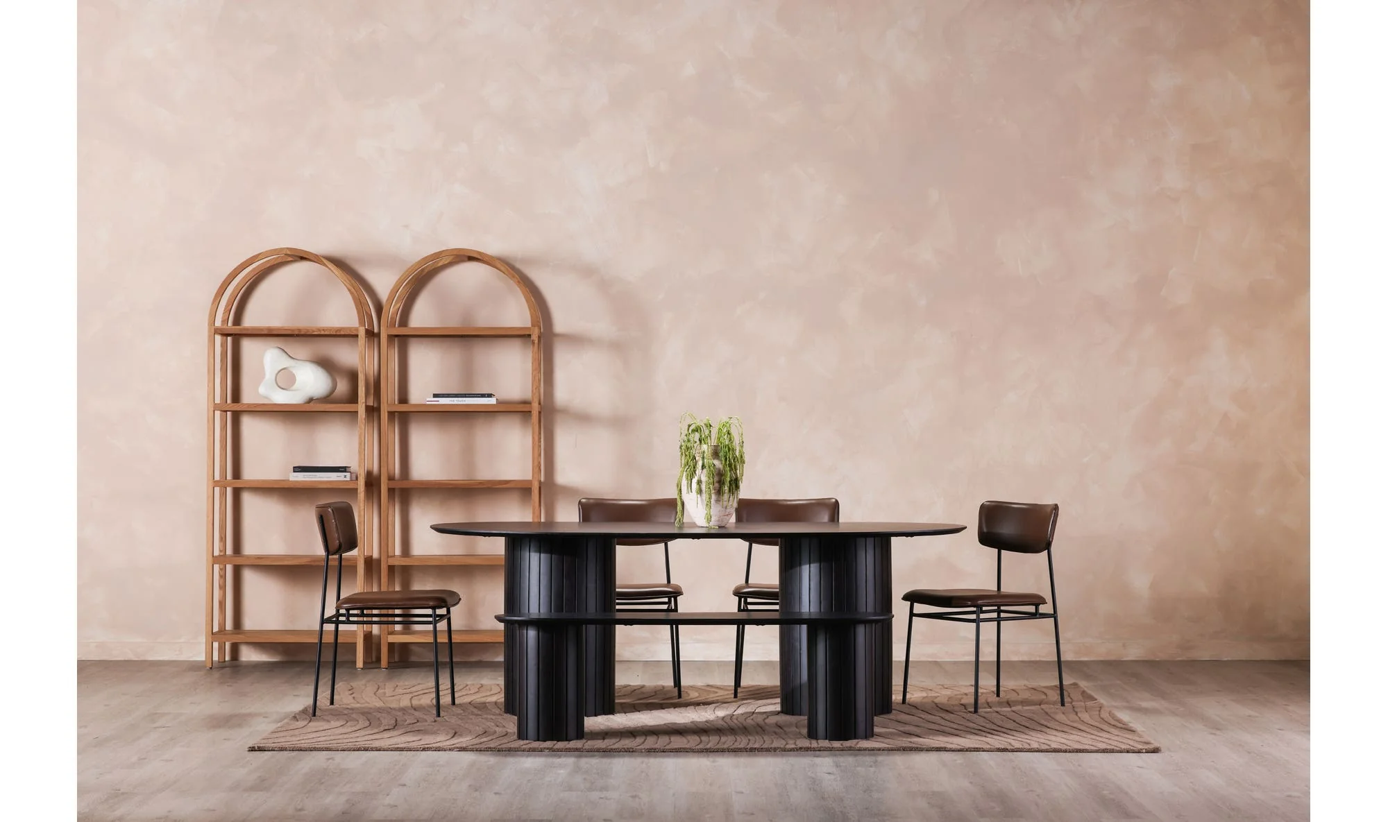 Moe's Home Povera Dining Bench Black - Image 2