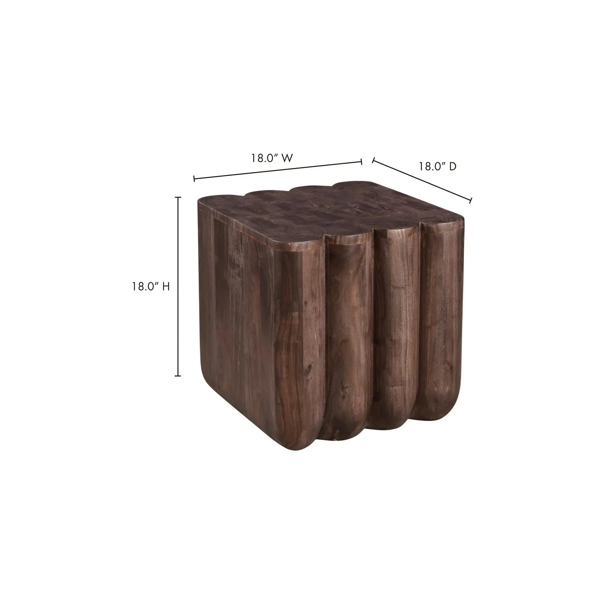 Moe's Home Collection Punyo Punyo Espresso Brown Accent Table - Image 8