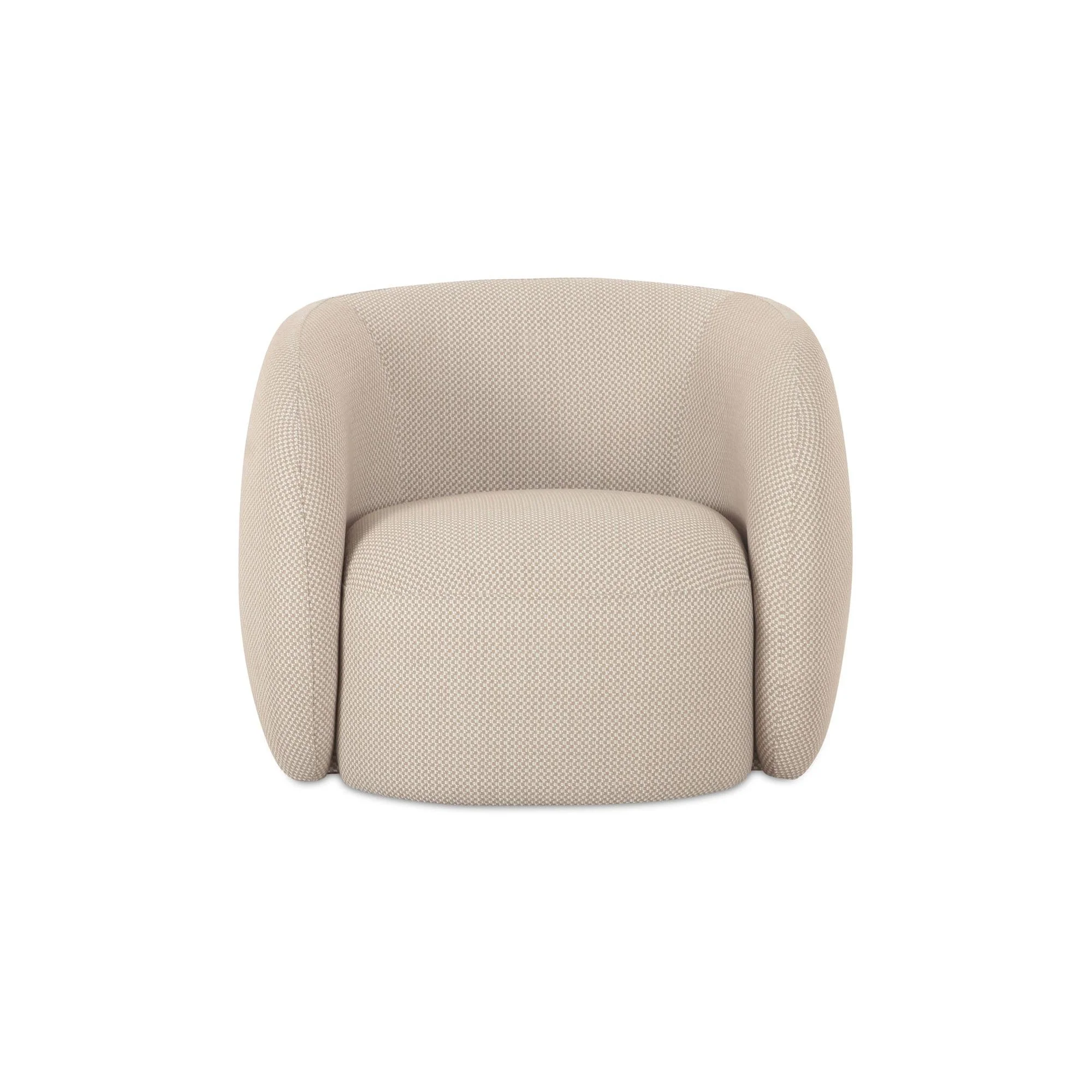 Moe's Home Collection Rae Outdoor Beige Check Accent Chair