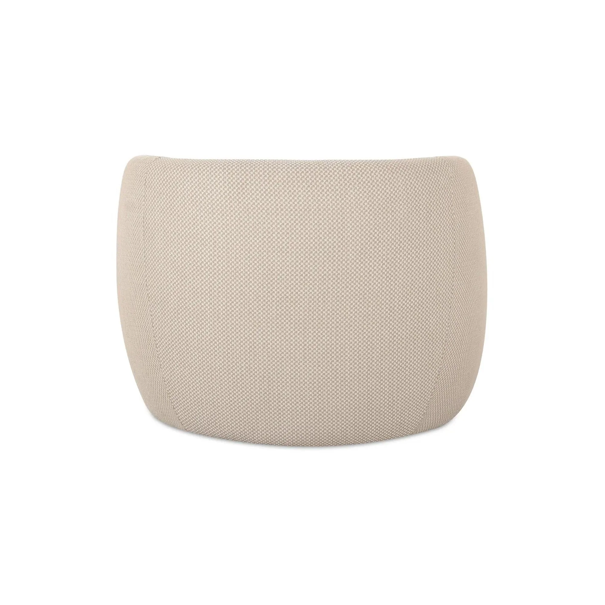 Moe's Home Collection Rae Outdoor Beige Check Accent Chair - Image 4
