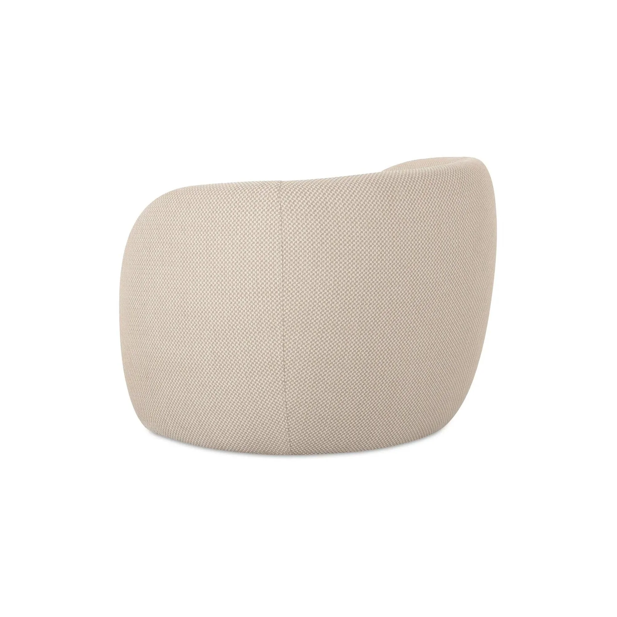 Moe's Home Collection Rae Outdoor Beige Check Accent Chair - Image 5