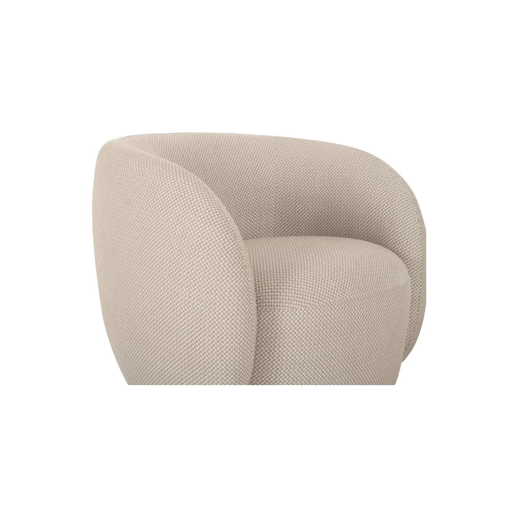 Moe's Home Collection Rae Outdoor Beige Check Accent Chair - Image 7