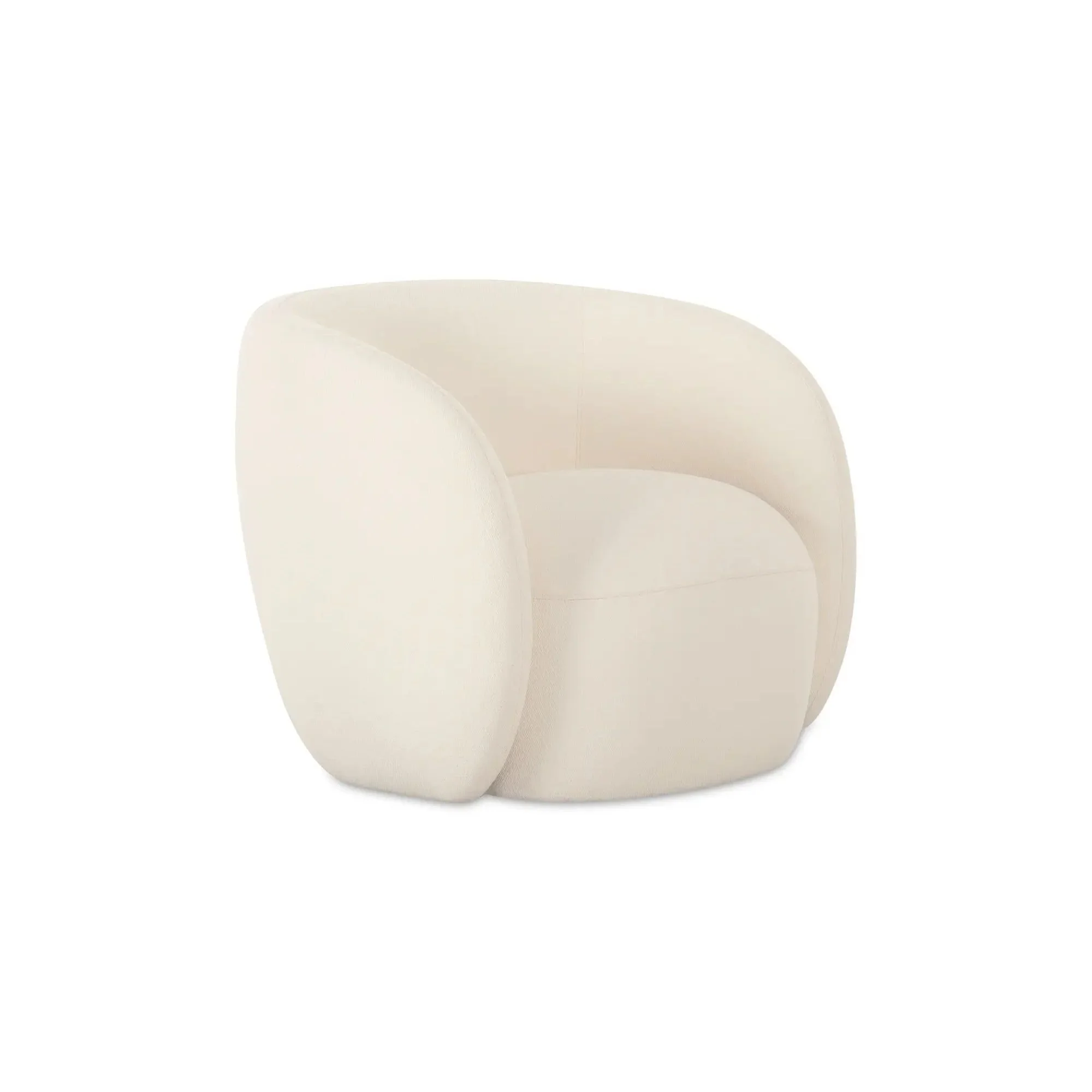 Moe's Home Collection Rae Cream Outdoor Accent Chair - Image 3