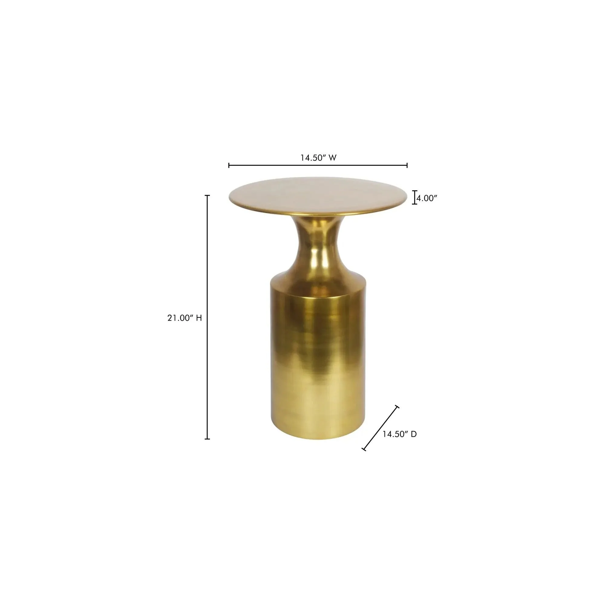 Moe's Home Collection Rassa Gold Accent Table - Image 5