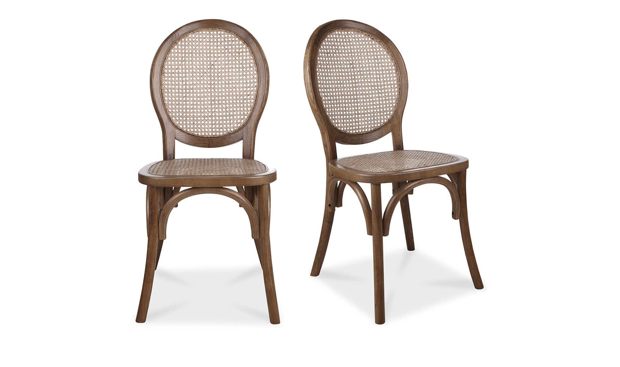 Moe's Home Rivalto Dining Chair Brown - Set Of Two