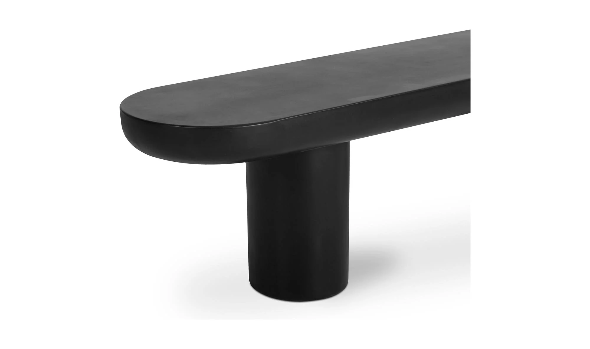 Moe's Home Rocca Bench Black - Image 6
