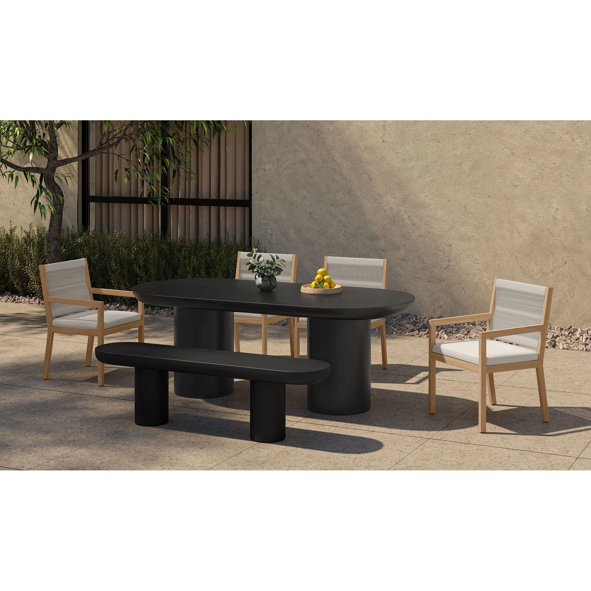 Moe's Home Rocca Dining Table Black - Image 3