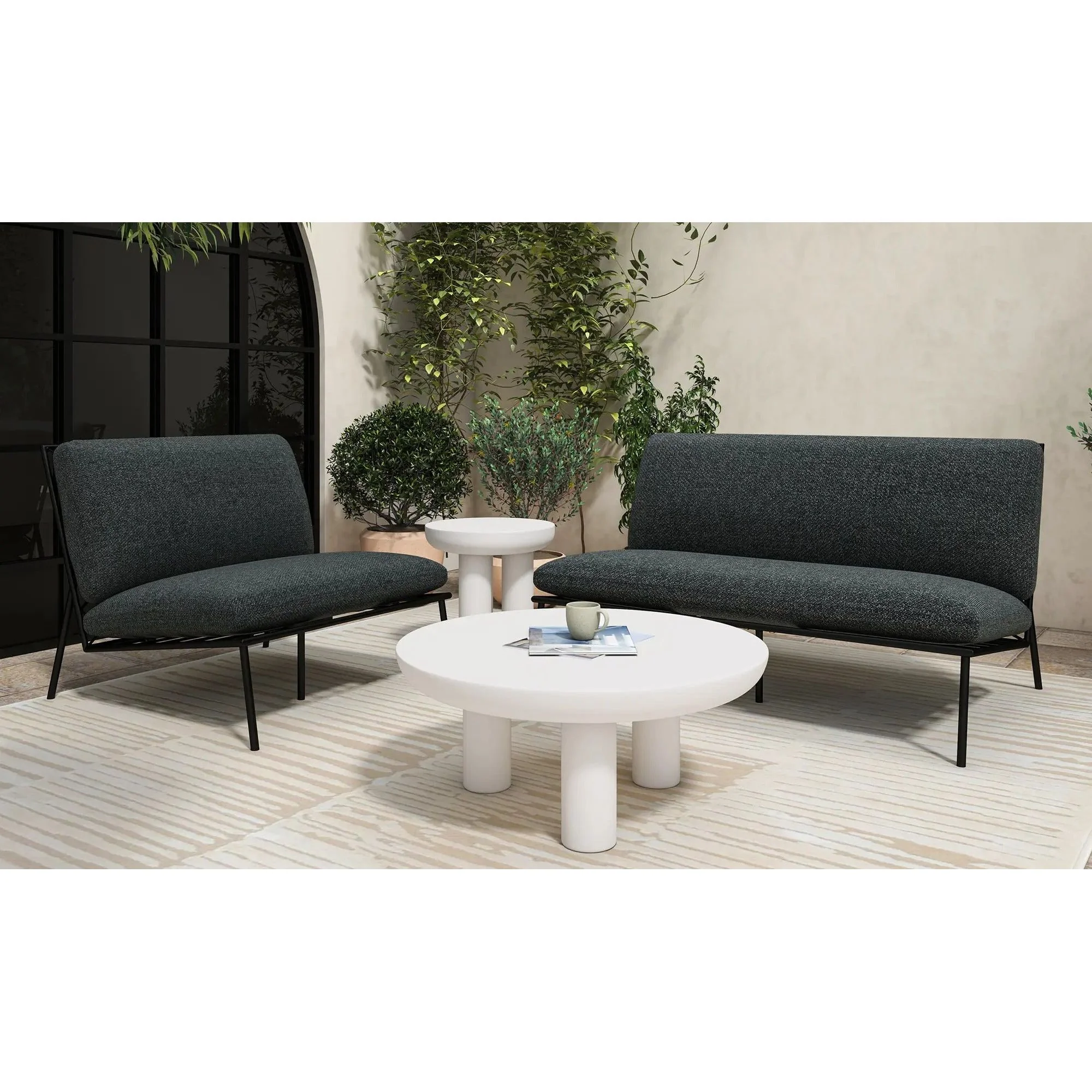 Moe's Home Collection Rocca Cream Side Table - Image 6