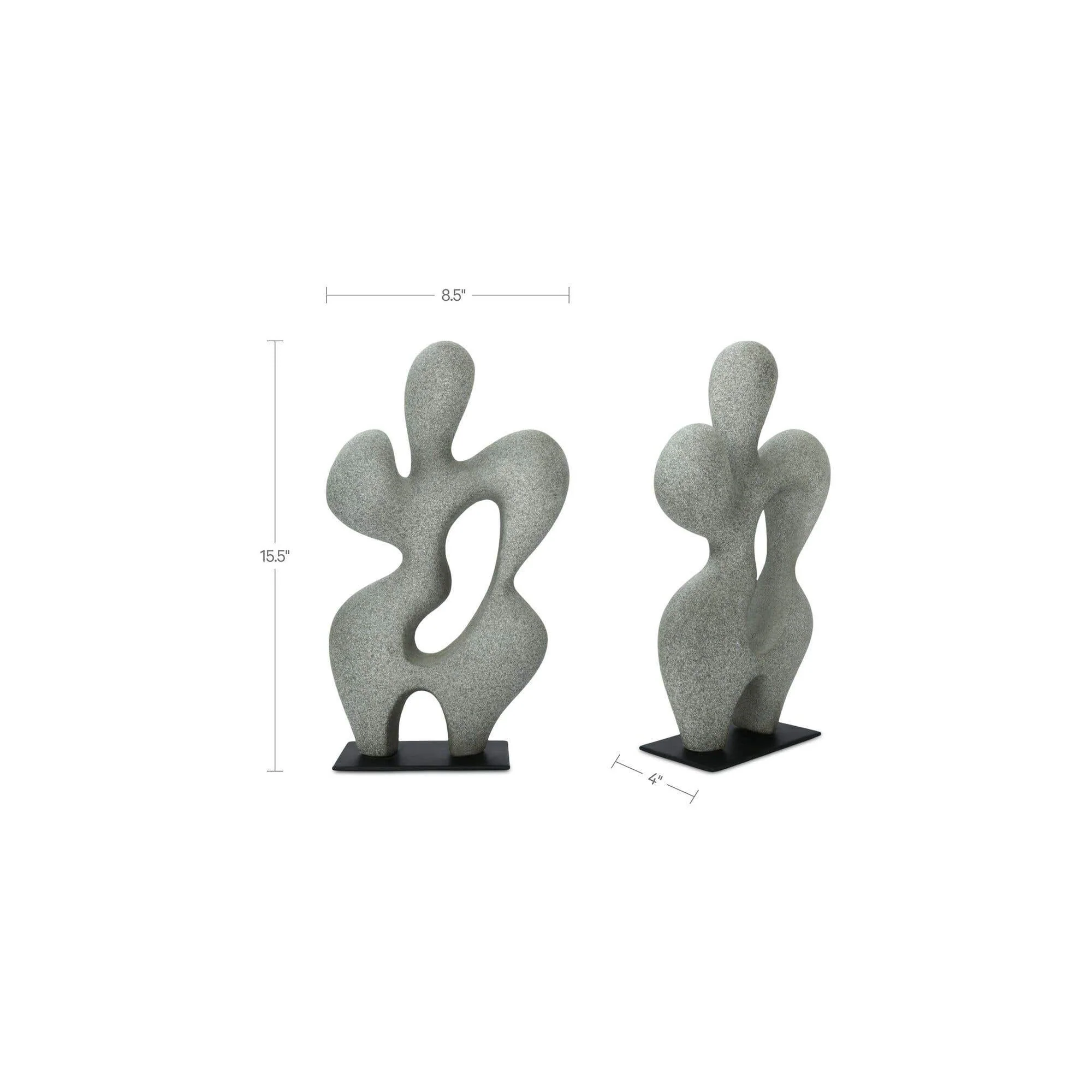 Moe's Home Romy Sculpture Charcoal - Image 9
