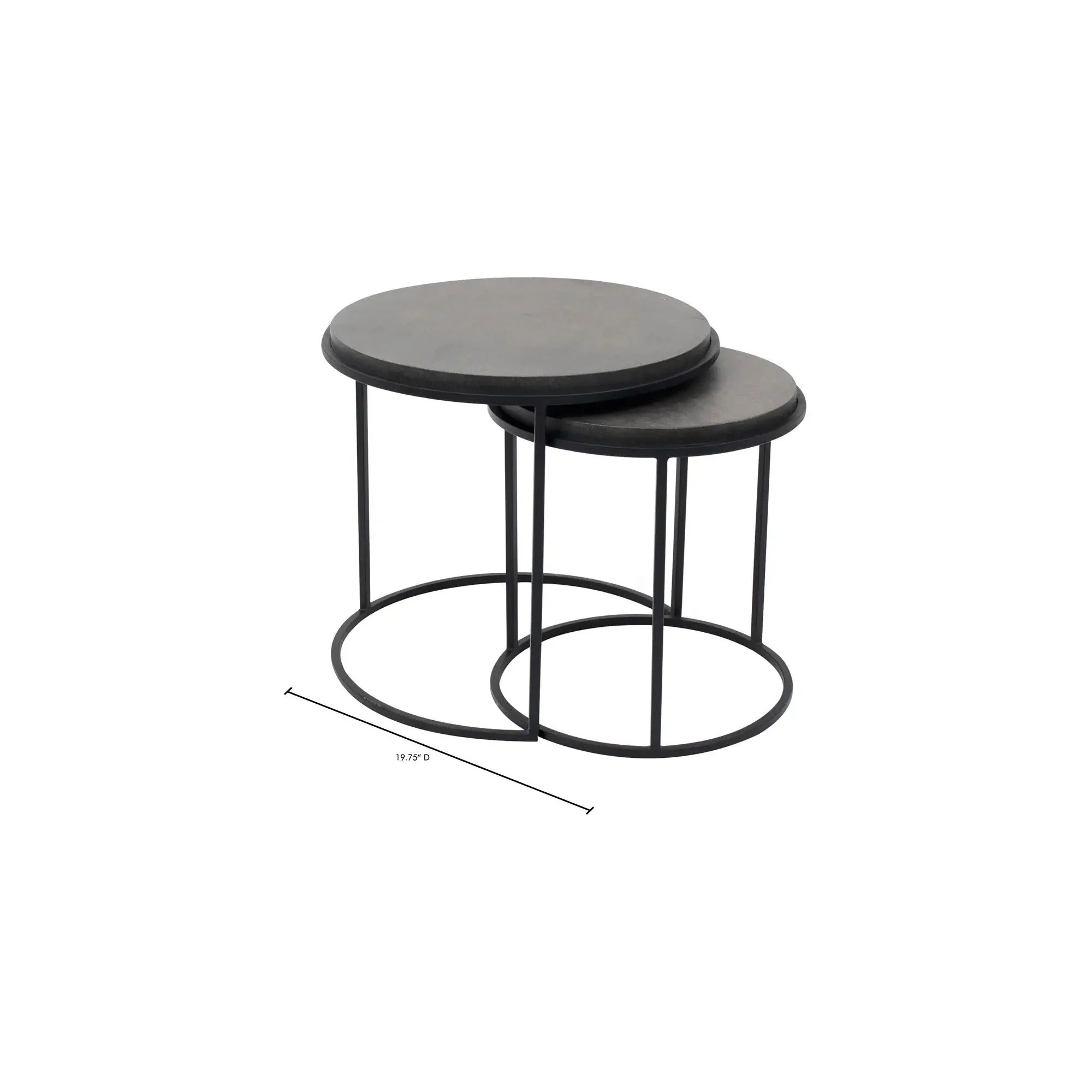 Moe's Home Collection Roost Black Nesting Tables ~ Set Of 2 - Image 8