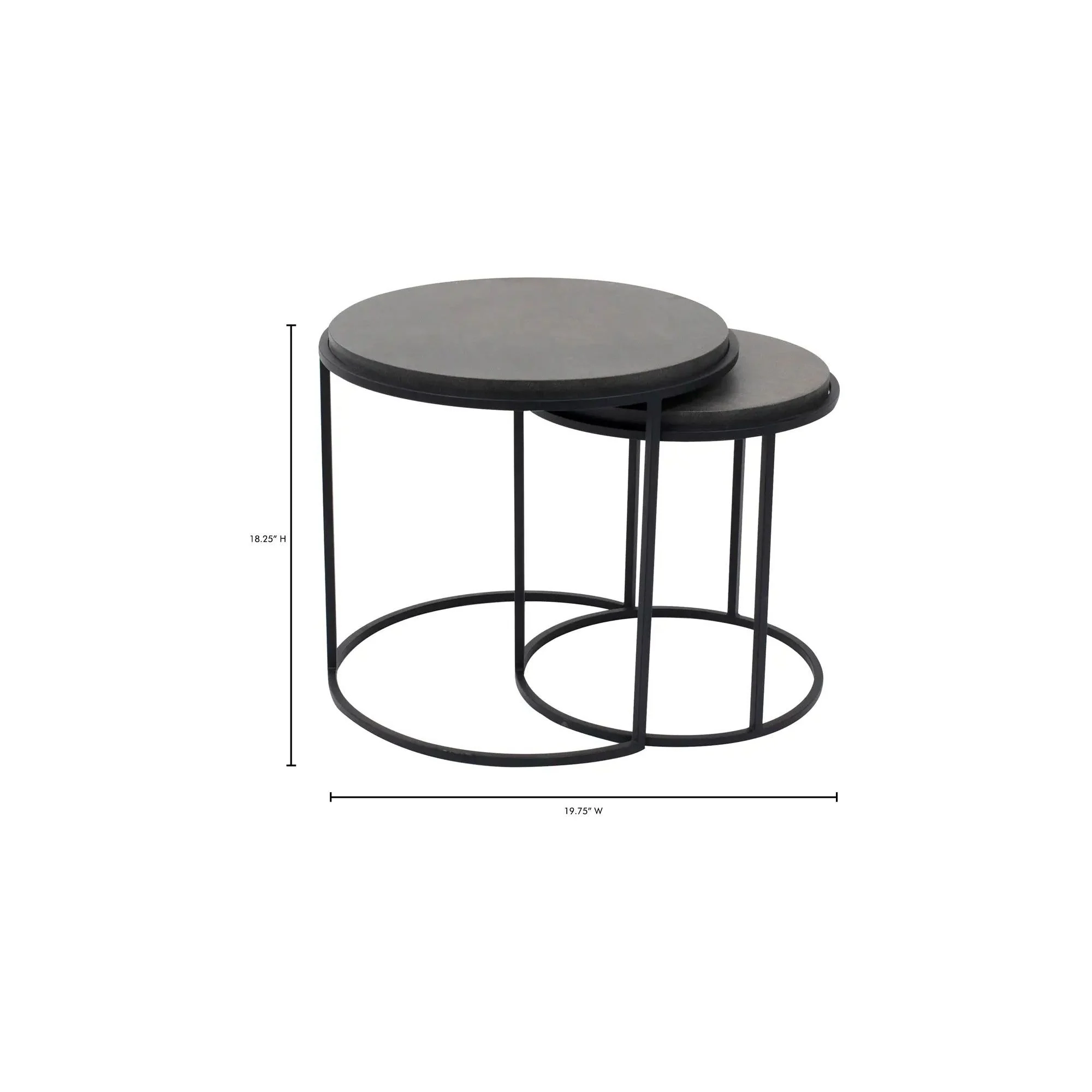 Moe's Home Collection Roost Black Nesting Tables ~ Set Of 2 - Image 9
