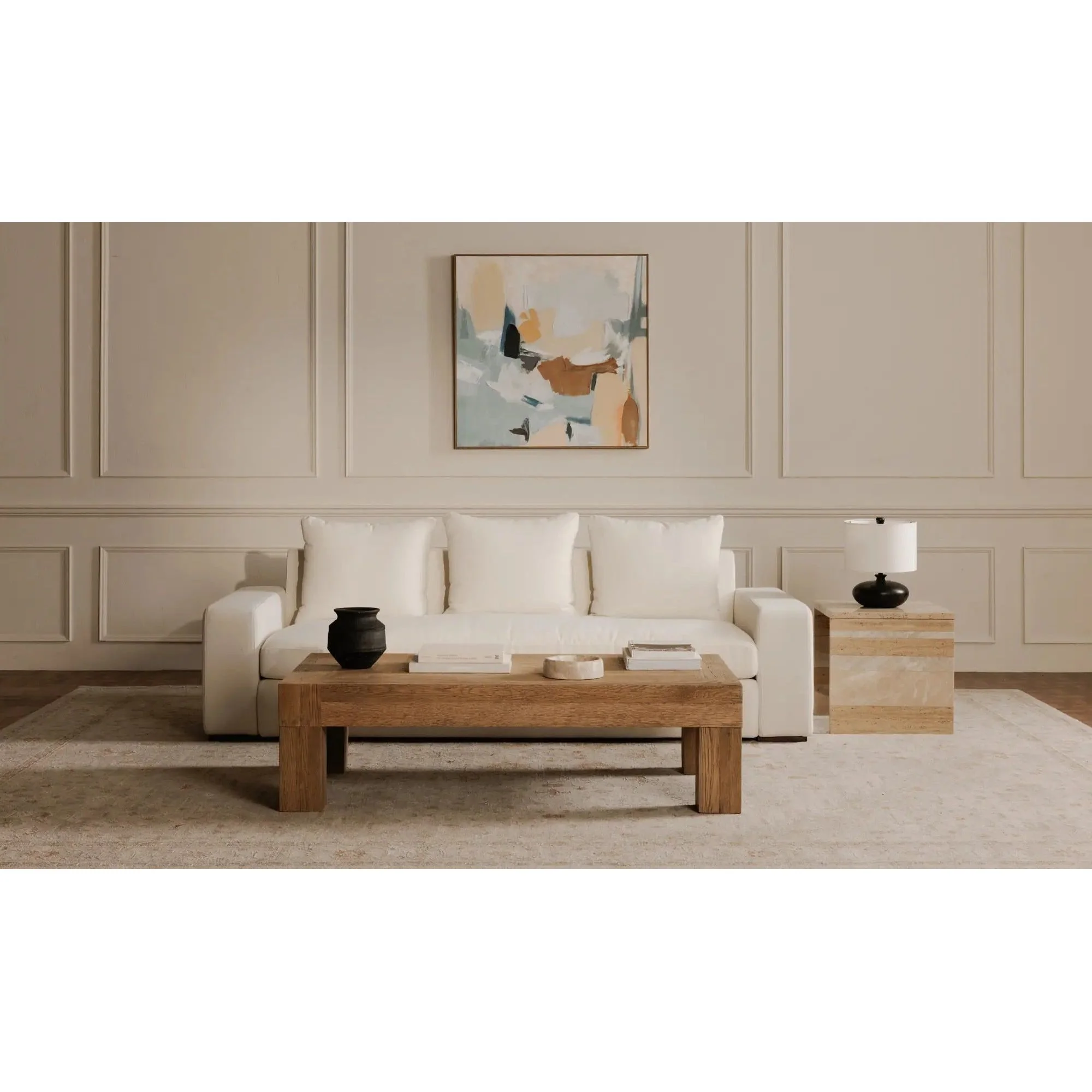 Moe's Home Collection Rosa Multicolor Marble Accent Table - Image 2