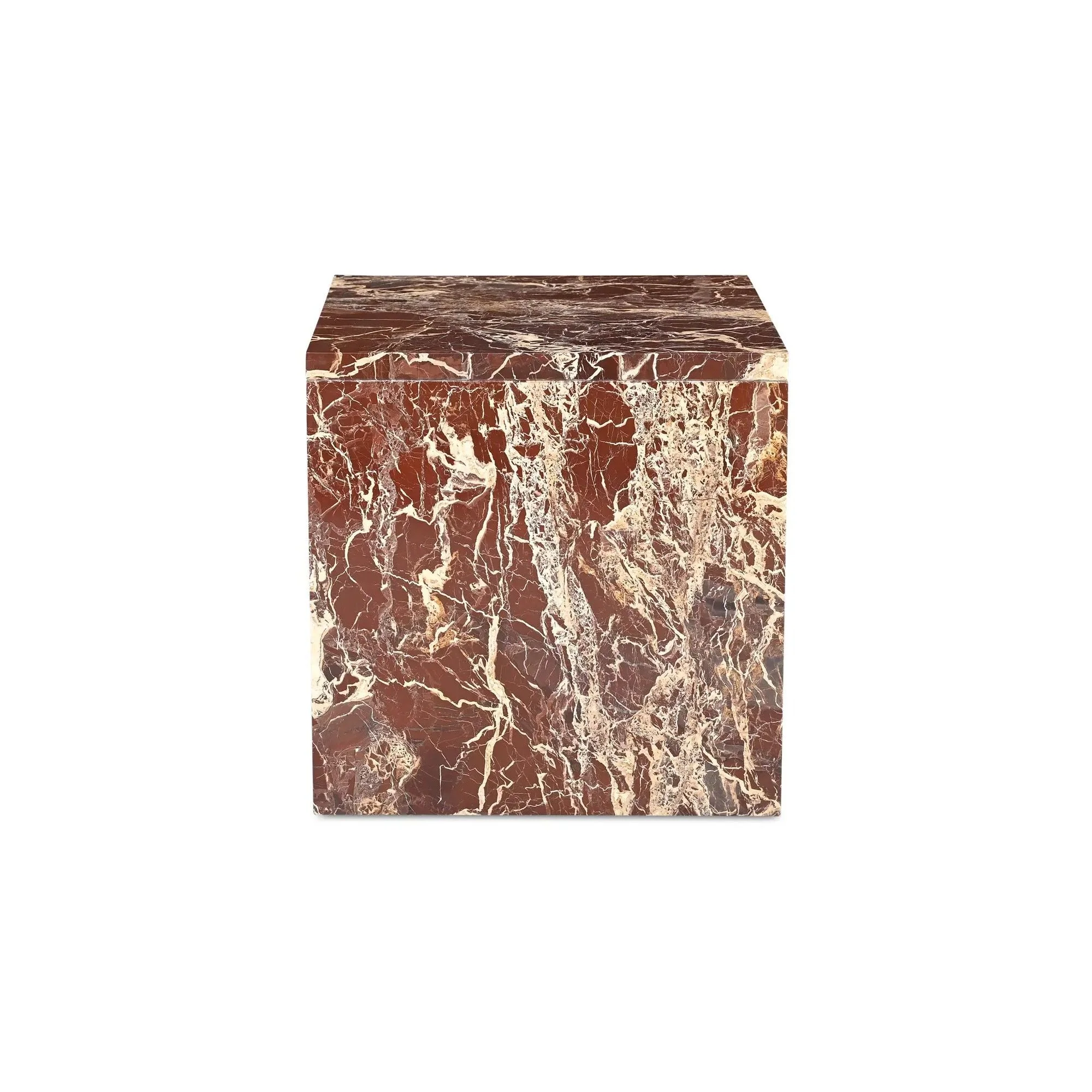 Moe's Home Collection Rosa Rossi Levanto Marble Accent Table - Image 10