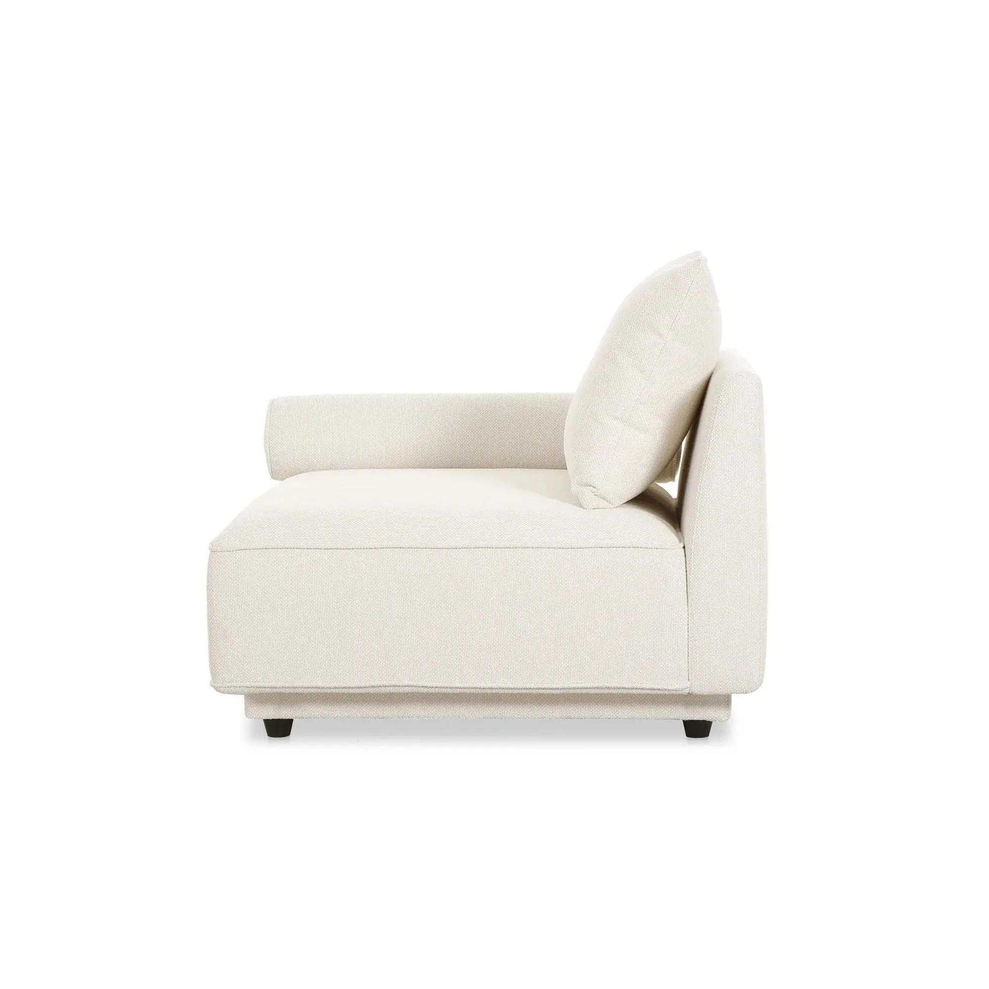 Moe's Home Collection Rosello White Left Arm Facing Chair - Image 6