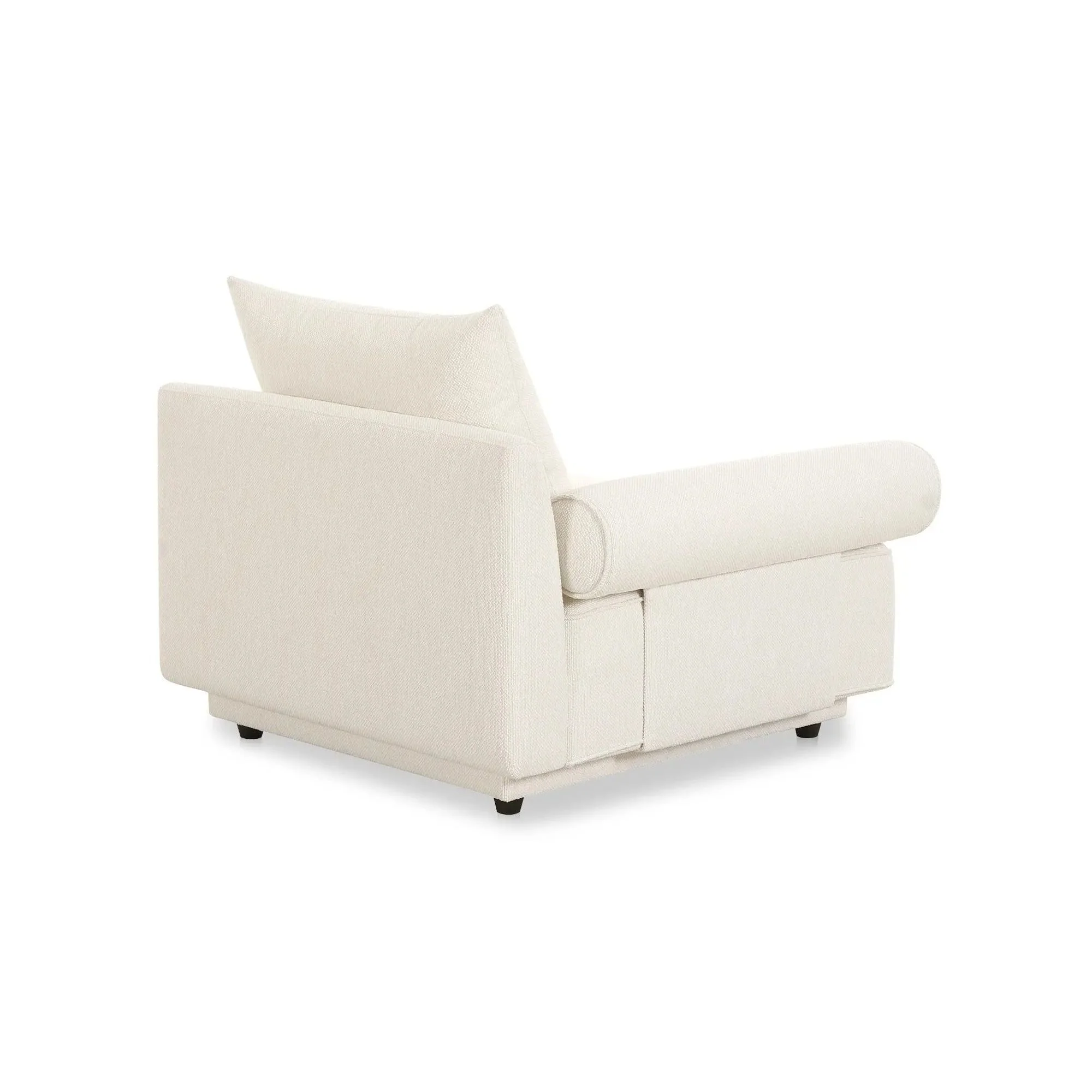 Moe's Home Collection Rosello White Left Arm Facing Chair - Image 8