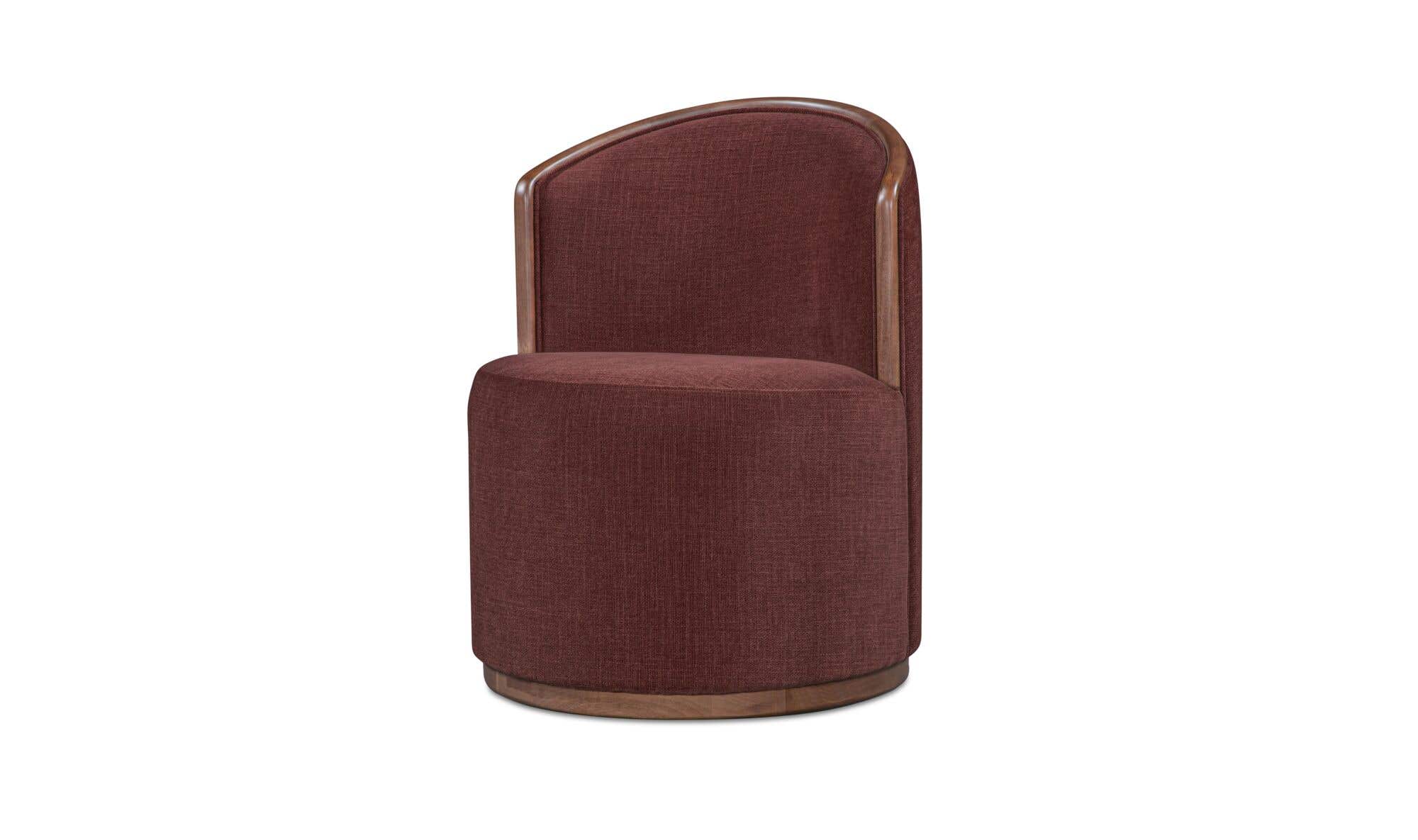 Moe's Home Rossi Swivel Dining Chair Berry - Image 5